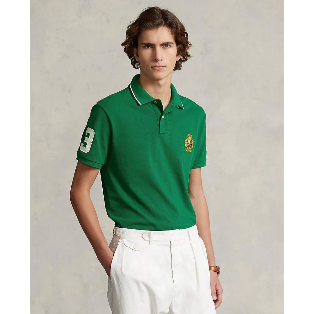 Polo Ralph Lauren - Men's Custom Slim Fit Crest Mesh Polo Shirt - Image 4