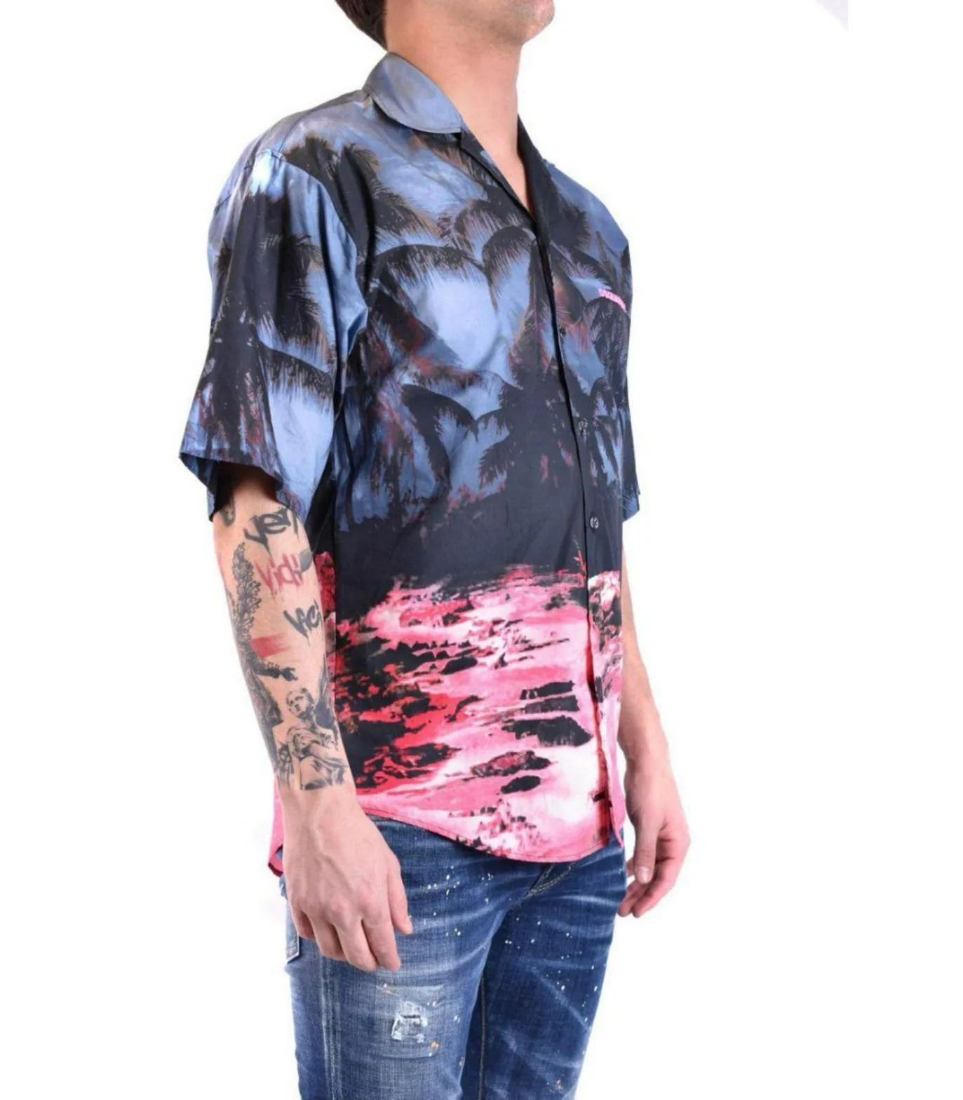 Dsquared2 - Men's Sunrise Bowling Shirt - Image 8