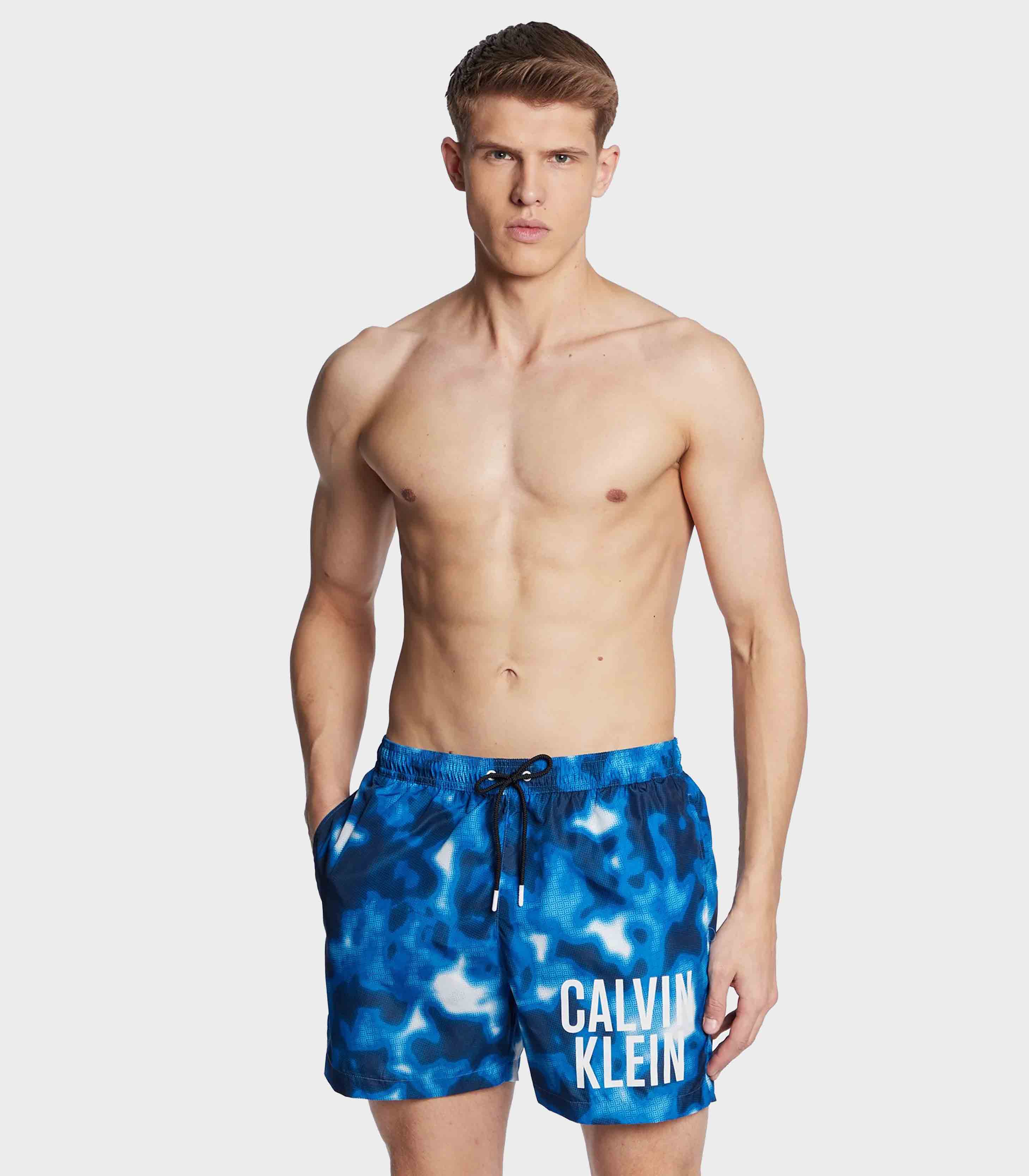 Calvin Klein - Medium Drawstring-Print Swim Shorts - Image 2