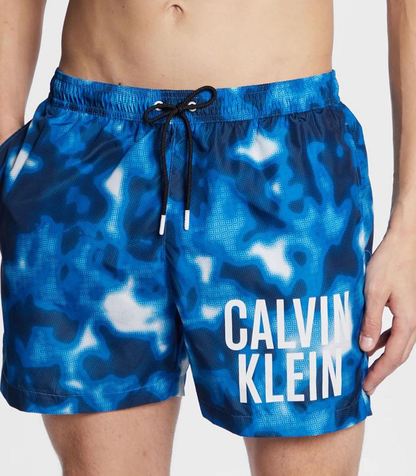 Calvin Klein - Medium Drawstring-Print Swim Shorts - Image 4