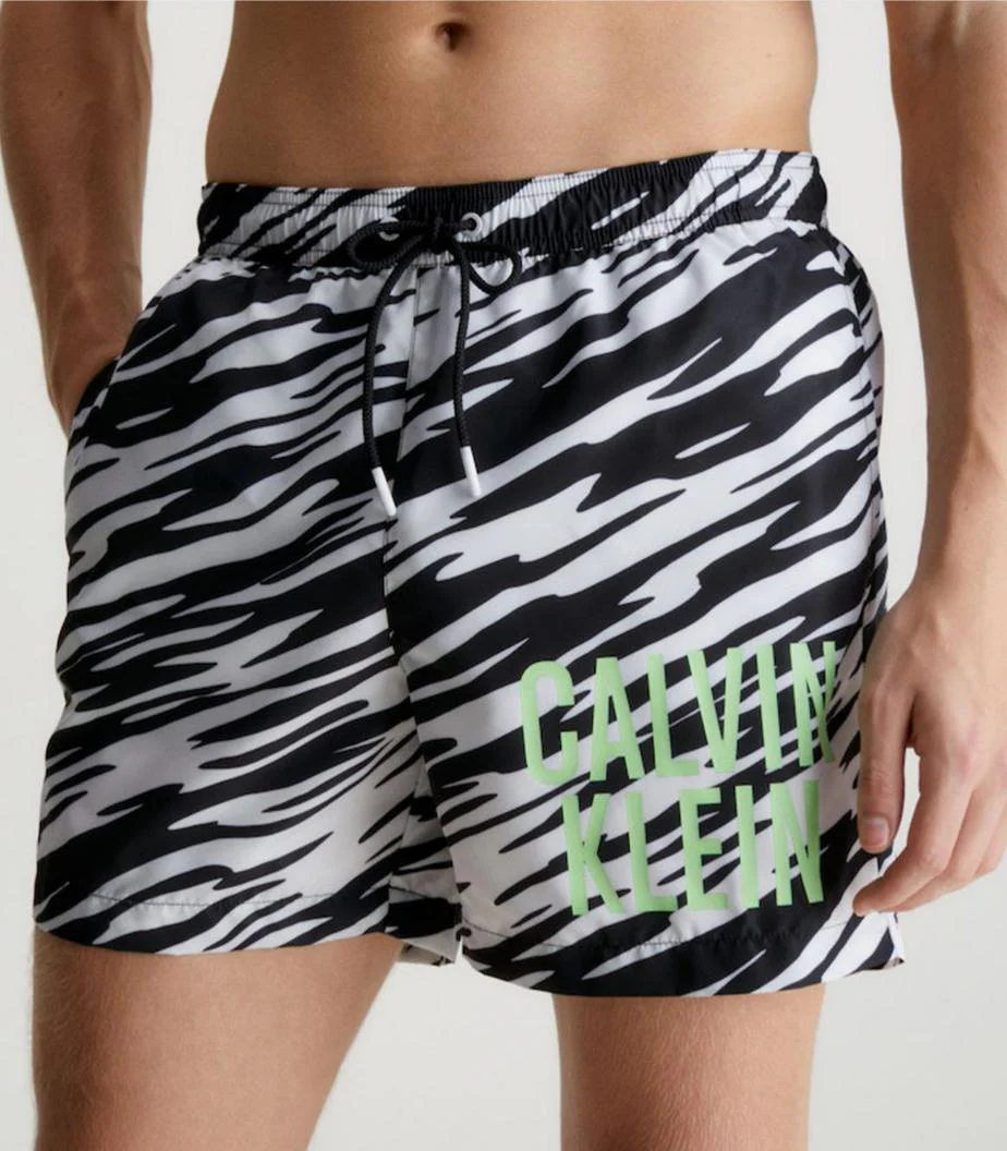 Calvin Klein - Medium Drawstring-Print Swim Shorts - Image 5