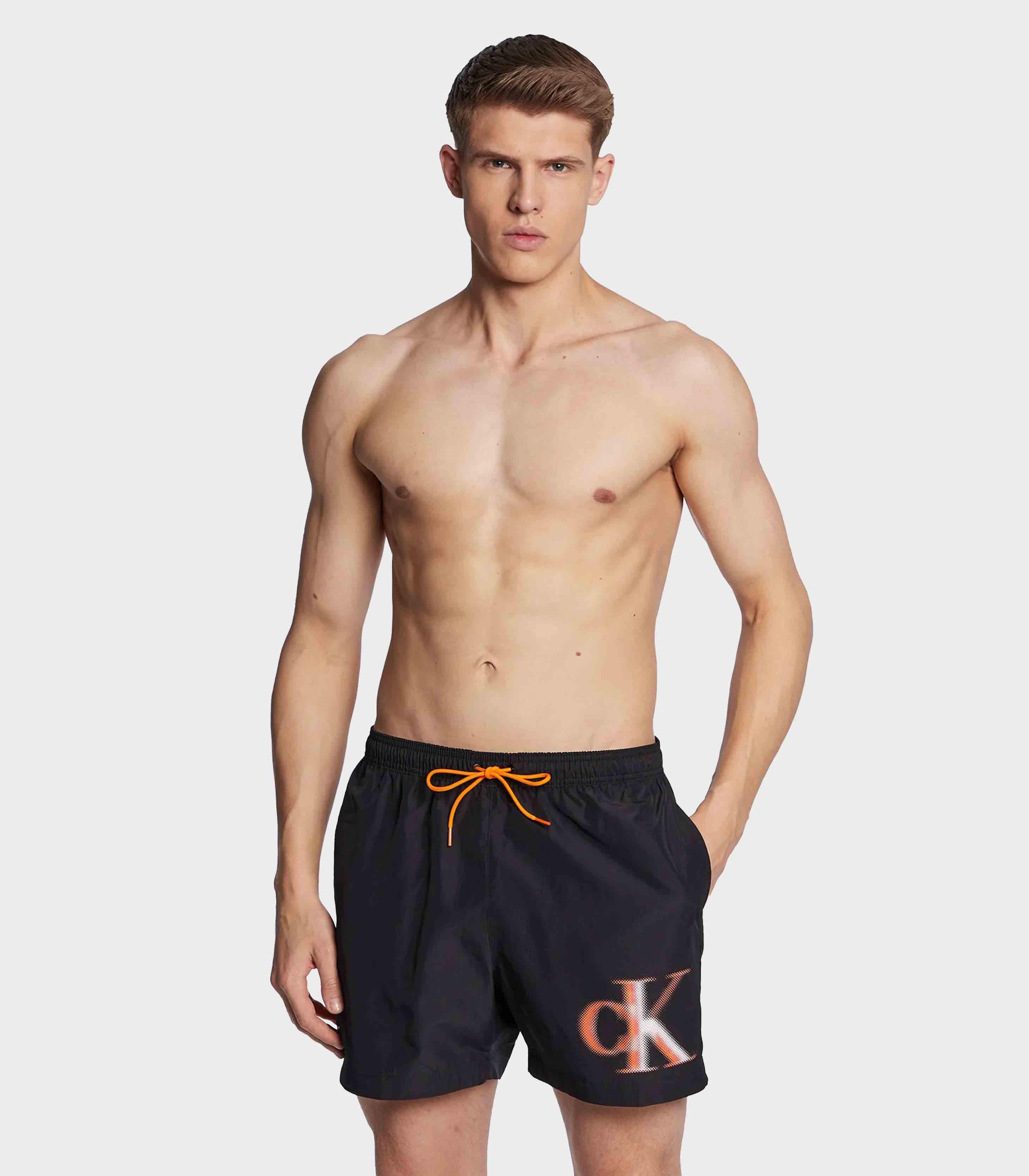 Calvin Klein - Medium Drawstring-Graphic Swim Shorts - Image 2