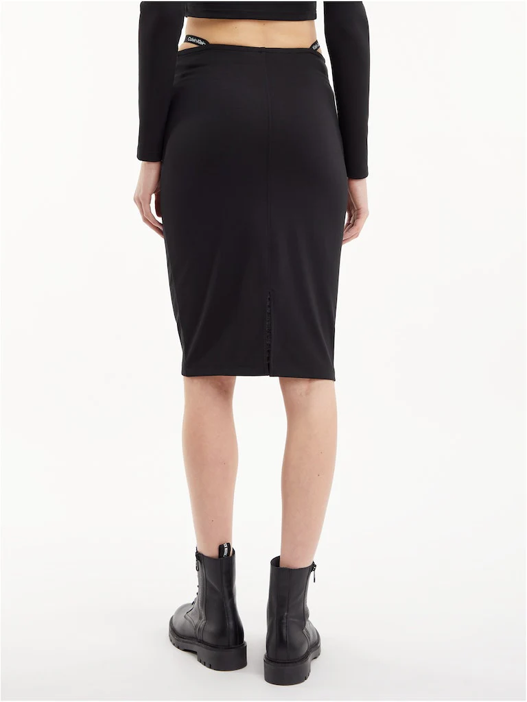 Calvin Klein Jeans - logo waistband milano skirt slim fit - women - Image 5