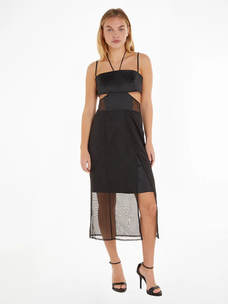 Calvin Klein Jeans - Sheer Panel Bodycon Midi Dress