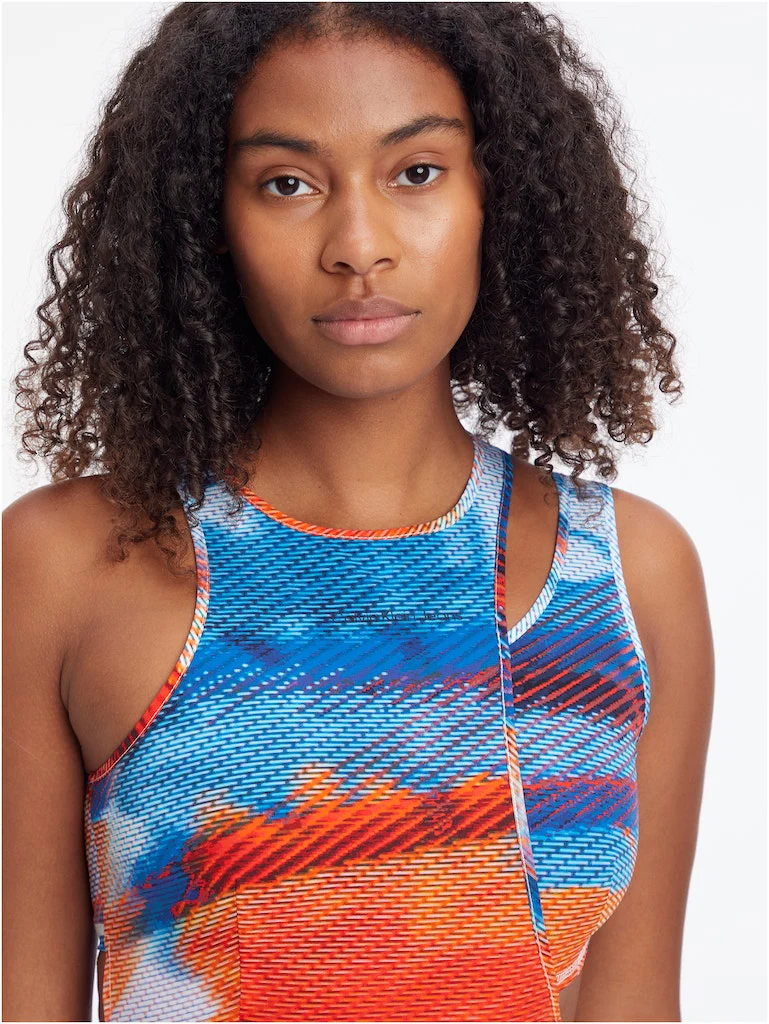 Calvin Klein Jeans - asymmetric cut out bodycon dress - women - Image 3
