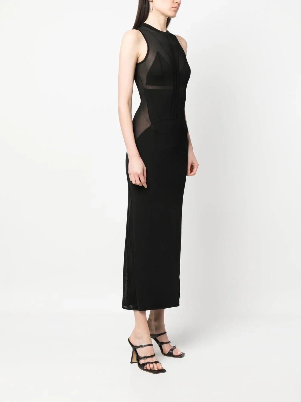 Calvin klein - knitted sleeveless midi dress slim fit - women  - women - Image 4