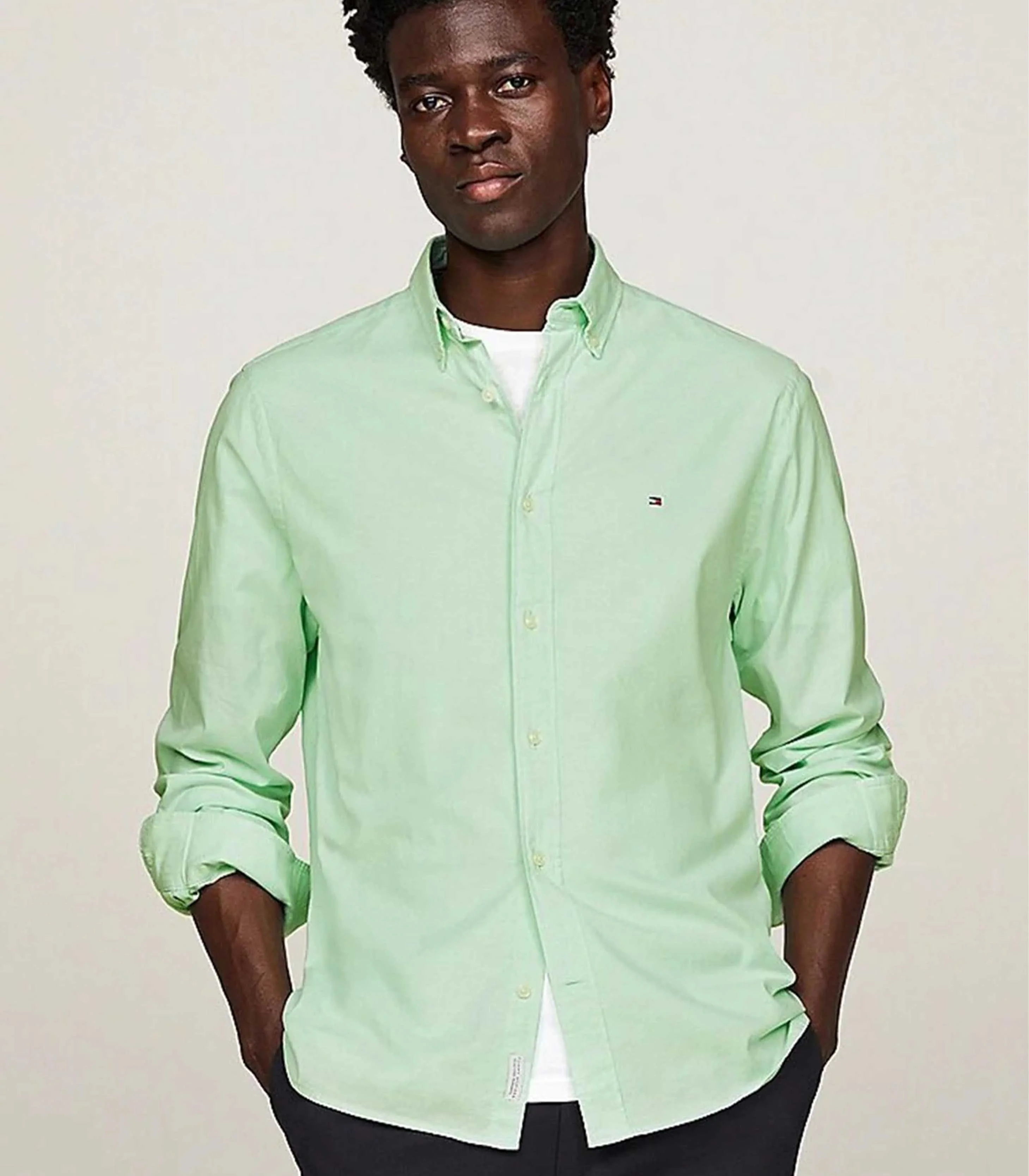 Tommy Hilfiger - Men’s 1985 Collection Regular Fit Th Flex Shirt - Image 28