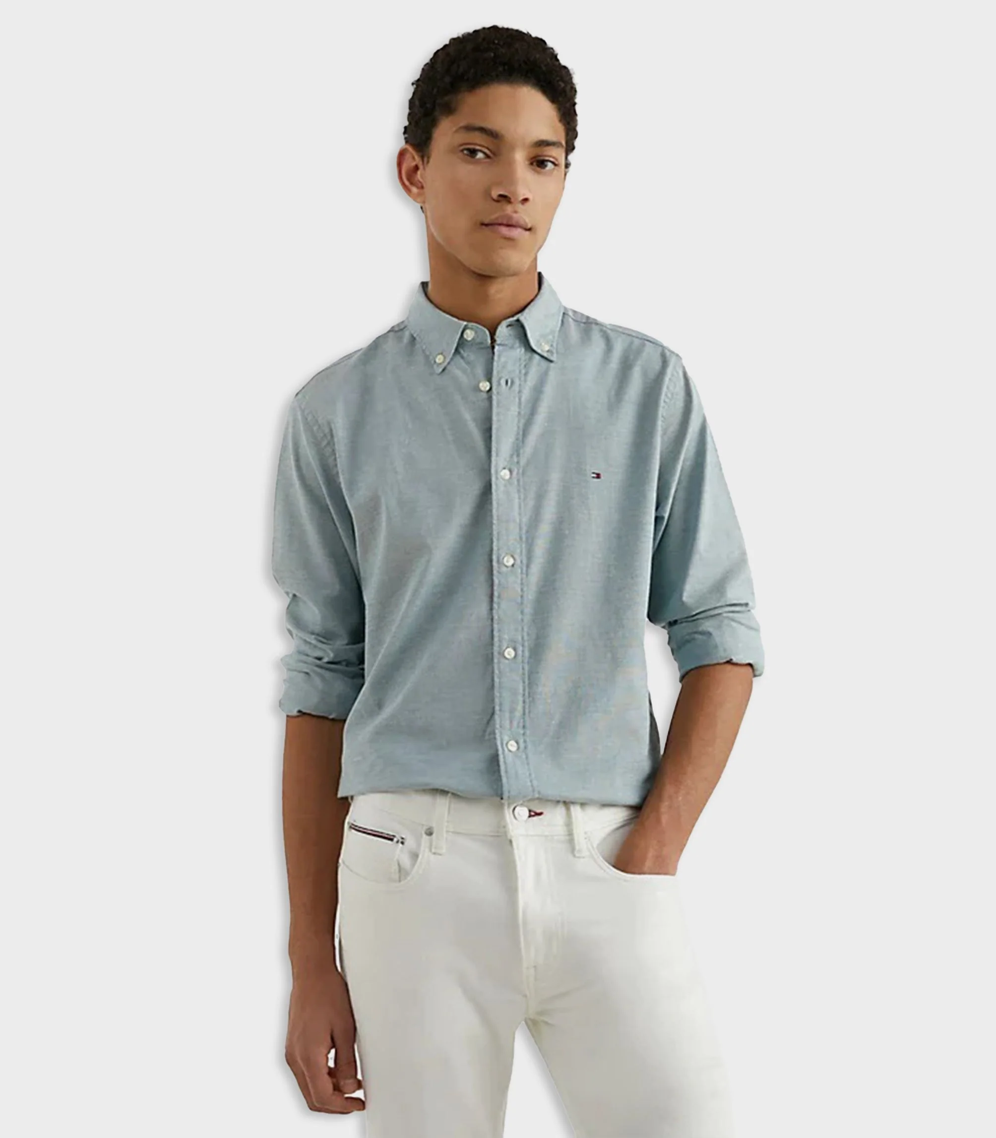 Tommy Hilfiger - Men’s 1985 Collection Regular Fit Th Flex Shirt - Image 39