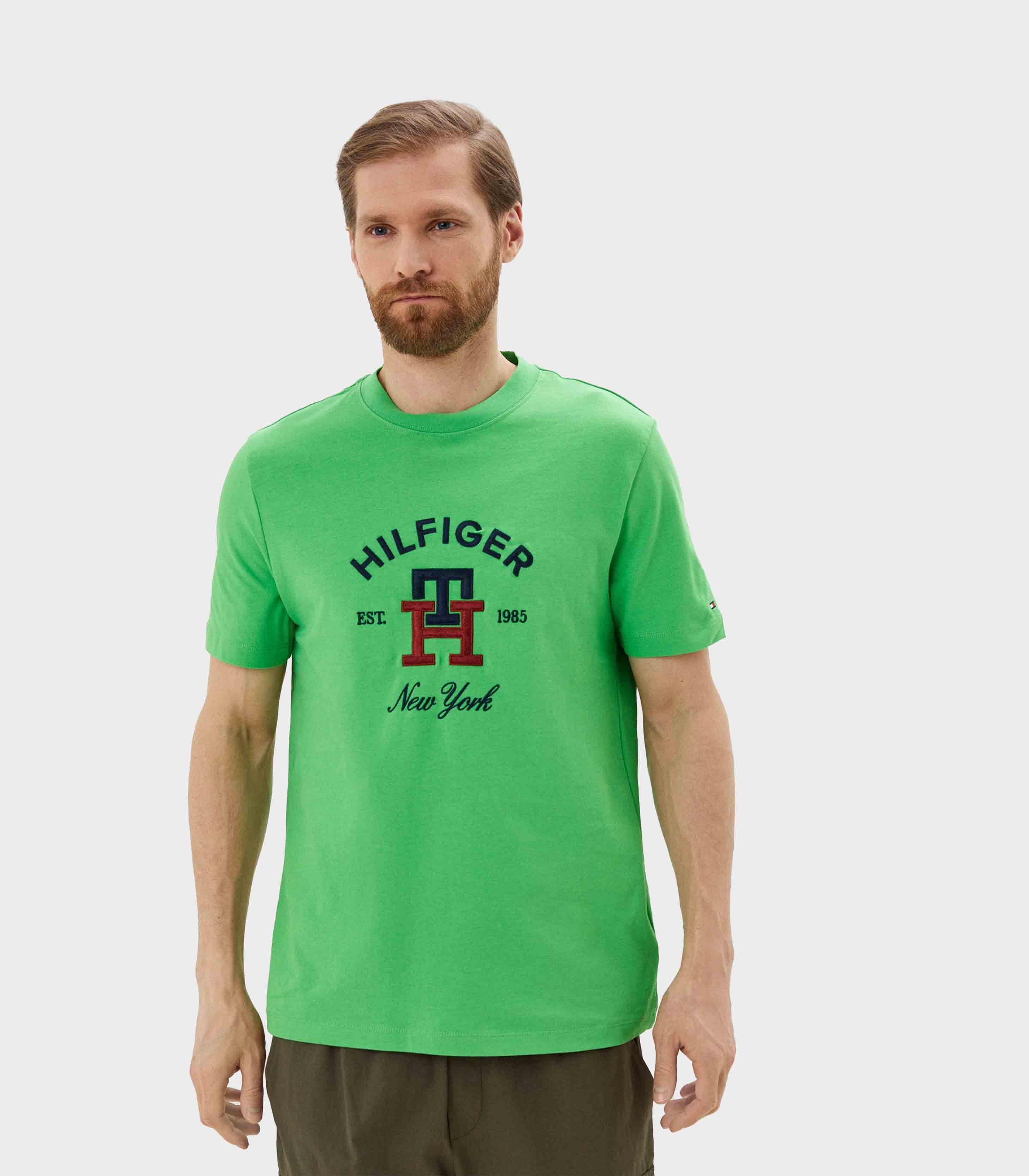 Tommy Hilfiger - Men's Curved Monogram Regular Fit T-Shirt - Image 2