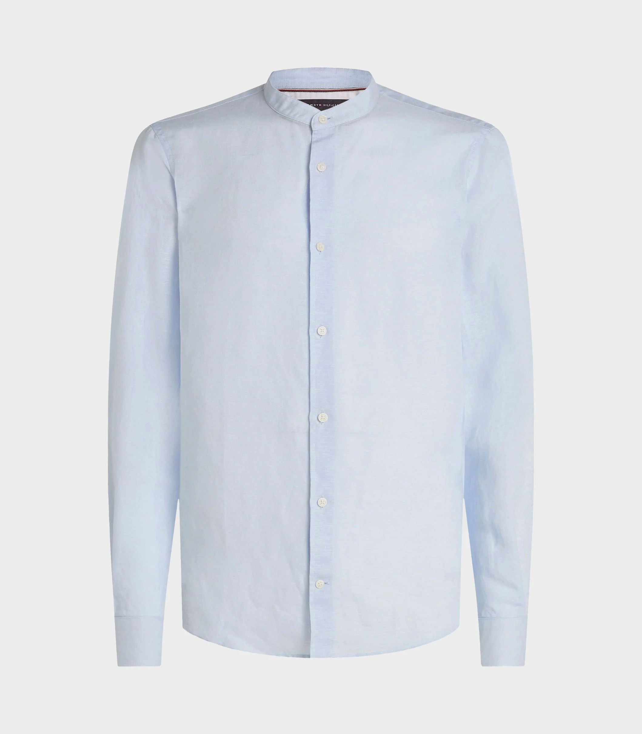 Tommy Hilfiger - Men's Grandad Collar Slim Fit Poplin Shirt - Image 3