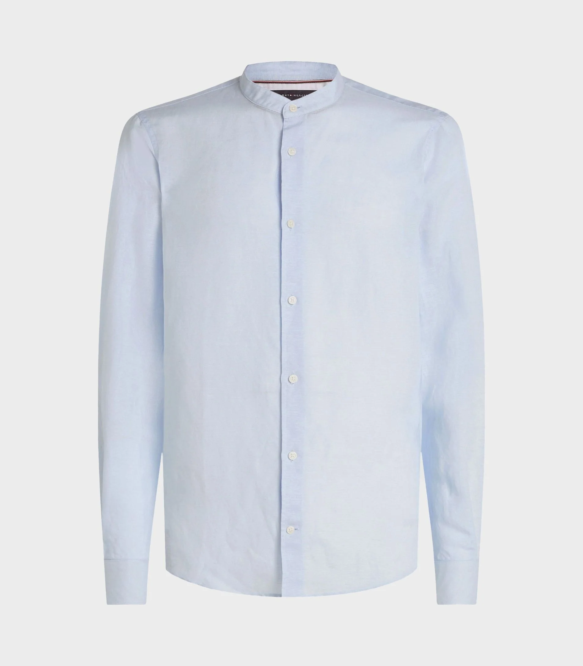 Tommy Hilfiger - Men's Grandad Collar Slim Fit Poplin Shirt - Image 4