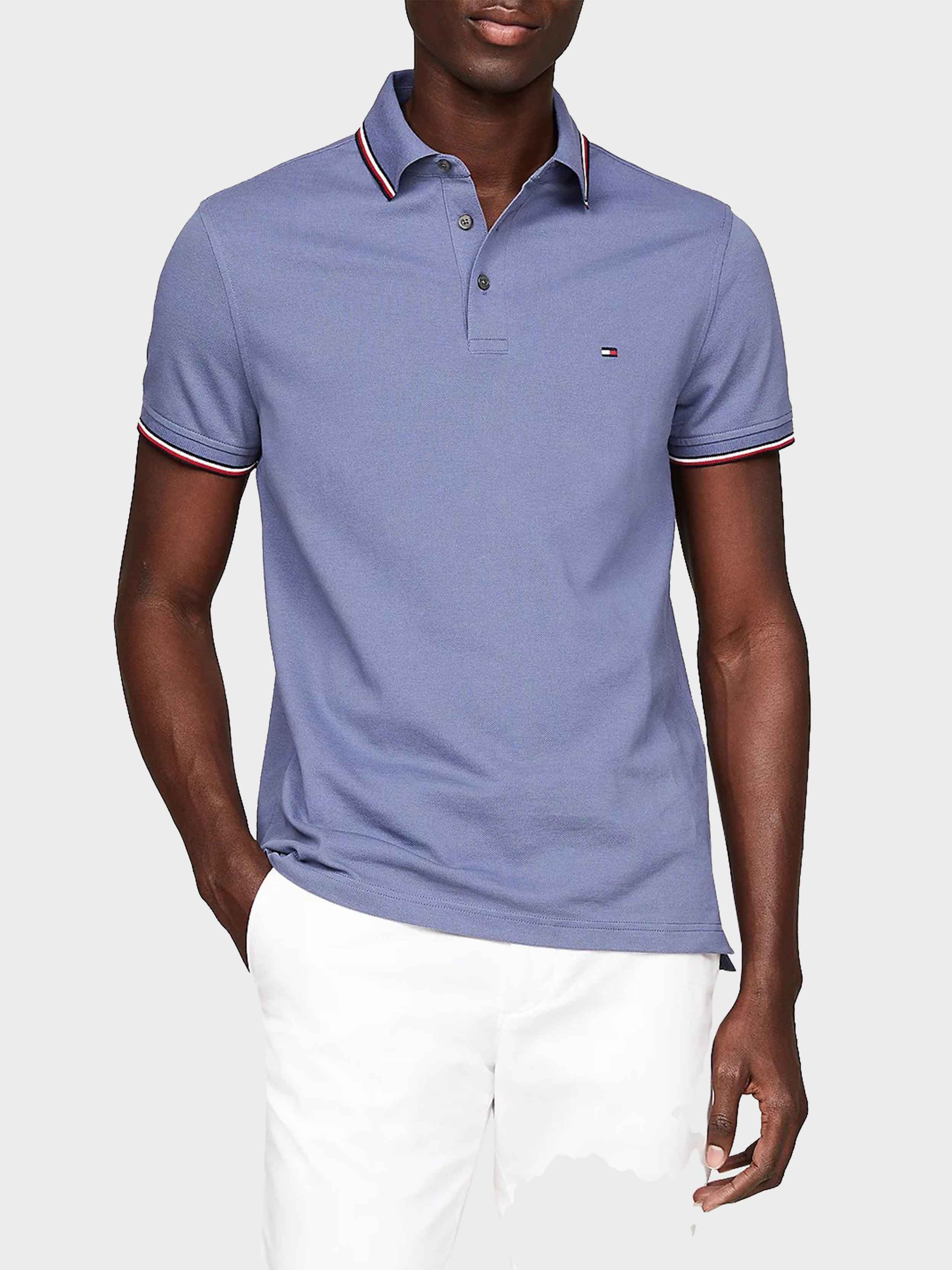 Tommy Hilfiger - Men's 1985 Tipped Slim Fit Polo - Image 5