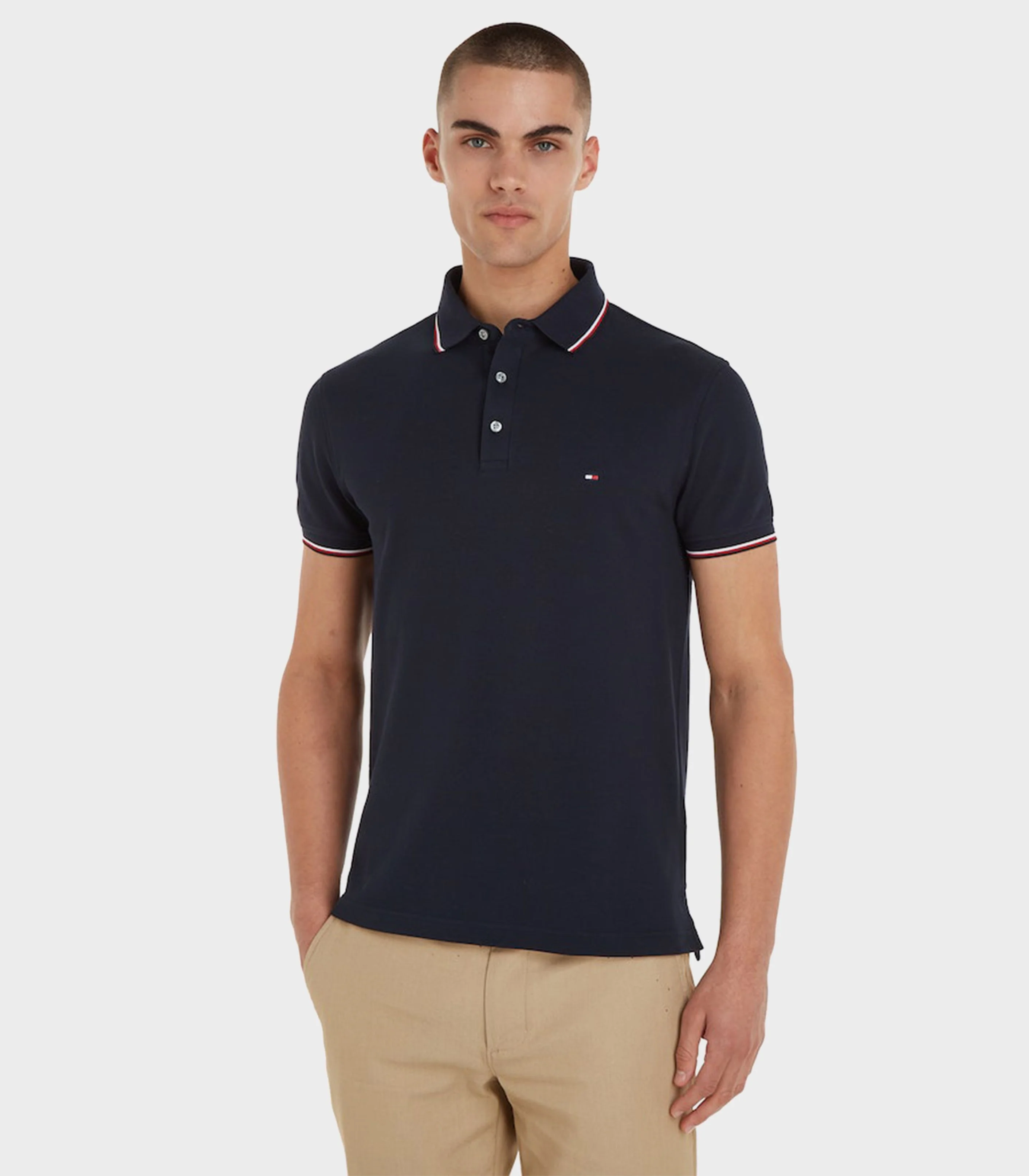 Tommy Hilfiger - Men's 1985 Tipped Slim Fit Polo - Image 8