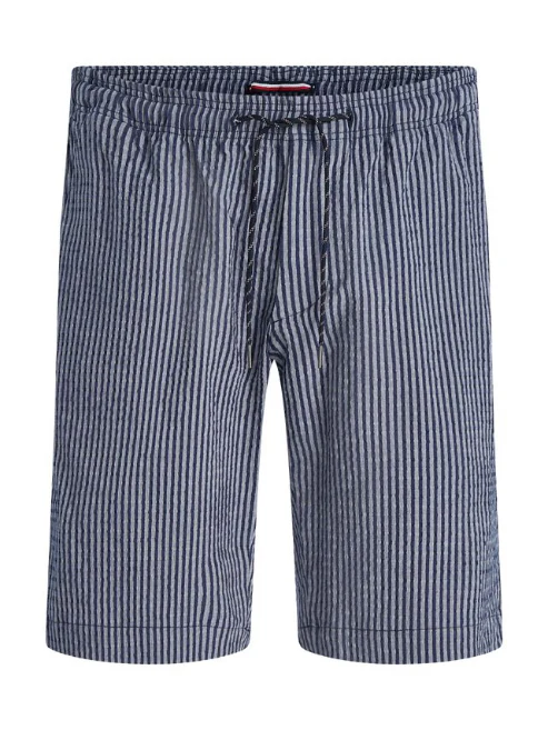 Tommy Hilfiger - Men's Harlem Seersucker Relaxed Stripe Shorts - Image 7