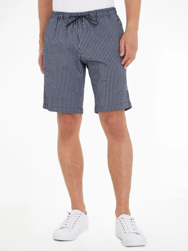 Tommy Hilfiger - Men's Harlem Seersucker Relaxed Stripe Shorts - Image 8