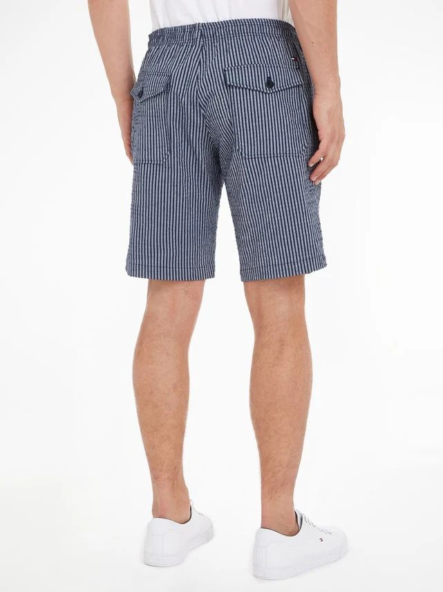 Tommy Hilfiger - Men's Harlem Seersucker Relaxed Stripe Shorts - Image 9