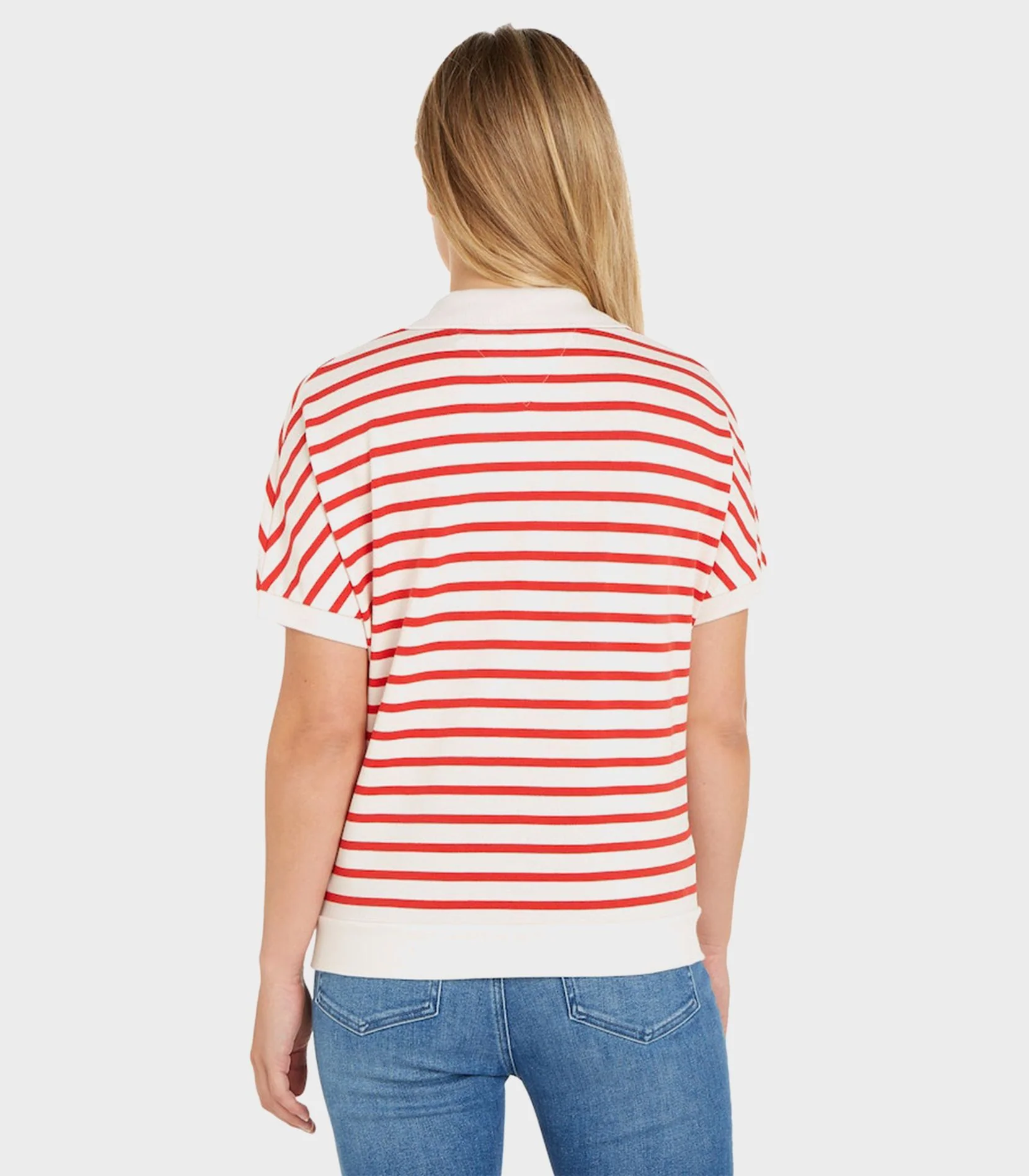 Tommy Hilfiger - Women's  Relaxed Lyocell Polo Short Sleeve - Image 5