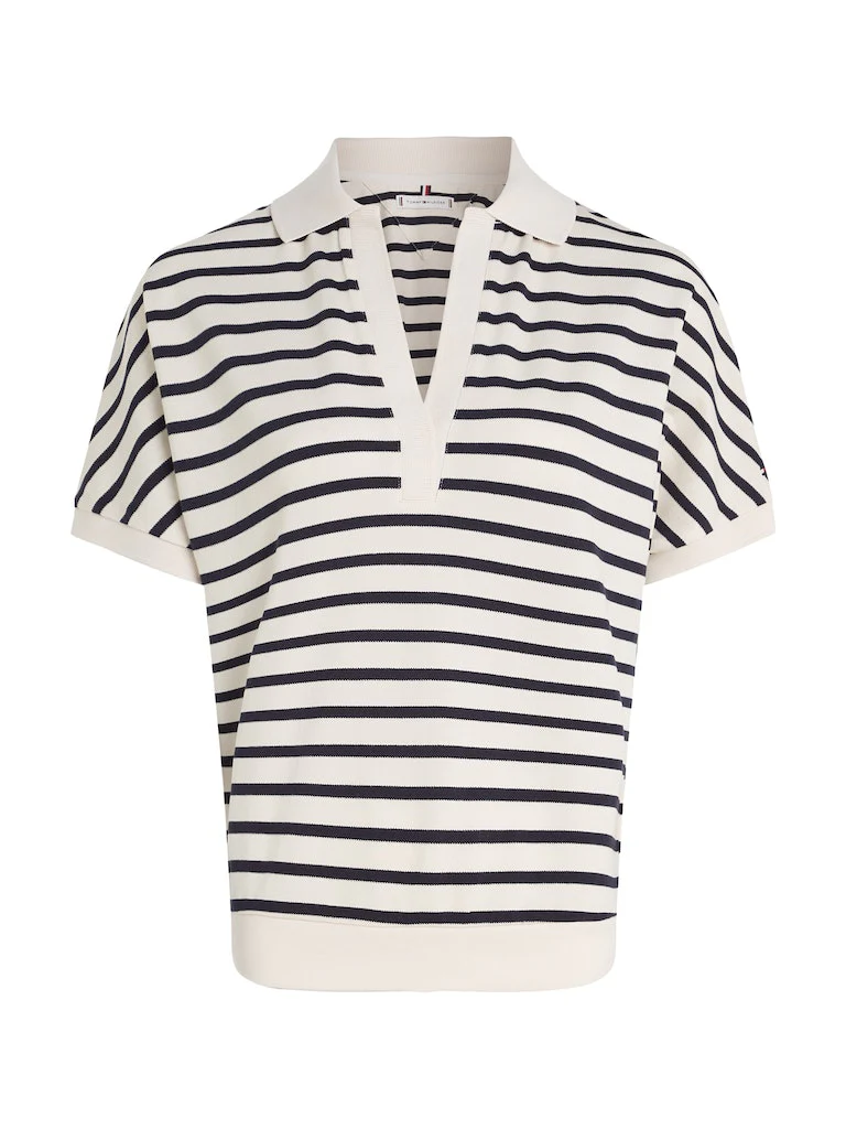 Tommy Hilfiger - Women's  Relaxed Lyocell Polo Short Sleeve - Image 7