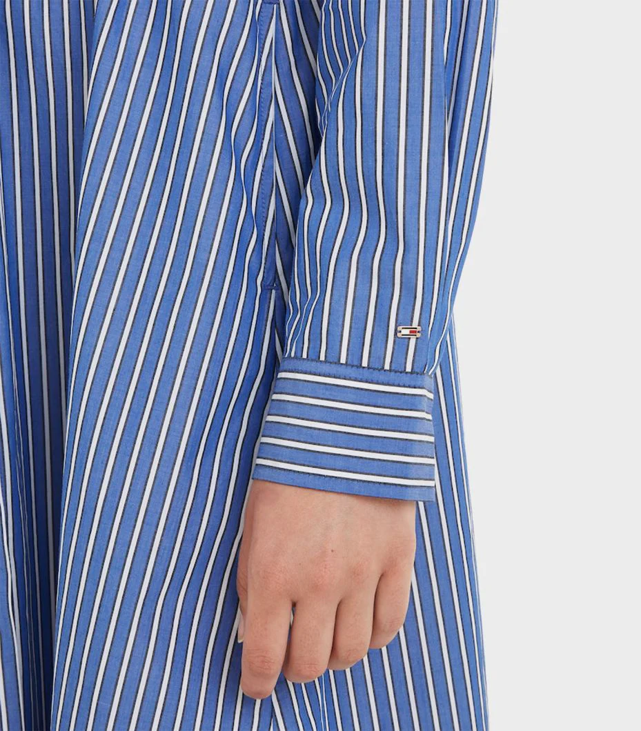 Tommy hilfiger - org co stripe midi shirt-dress , style ww0ww37955 - women - Image 3