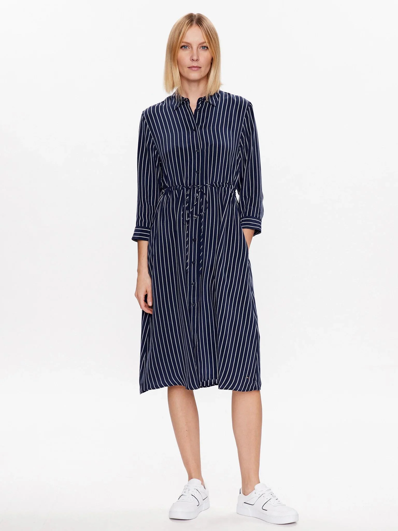 Tommy Hilfiger - Stripe Midi Shirt Dress Regular Fit - Image 2