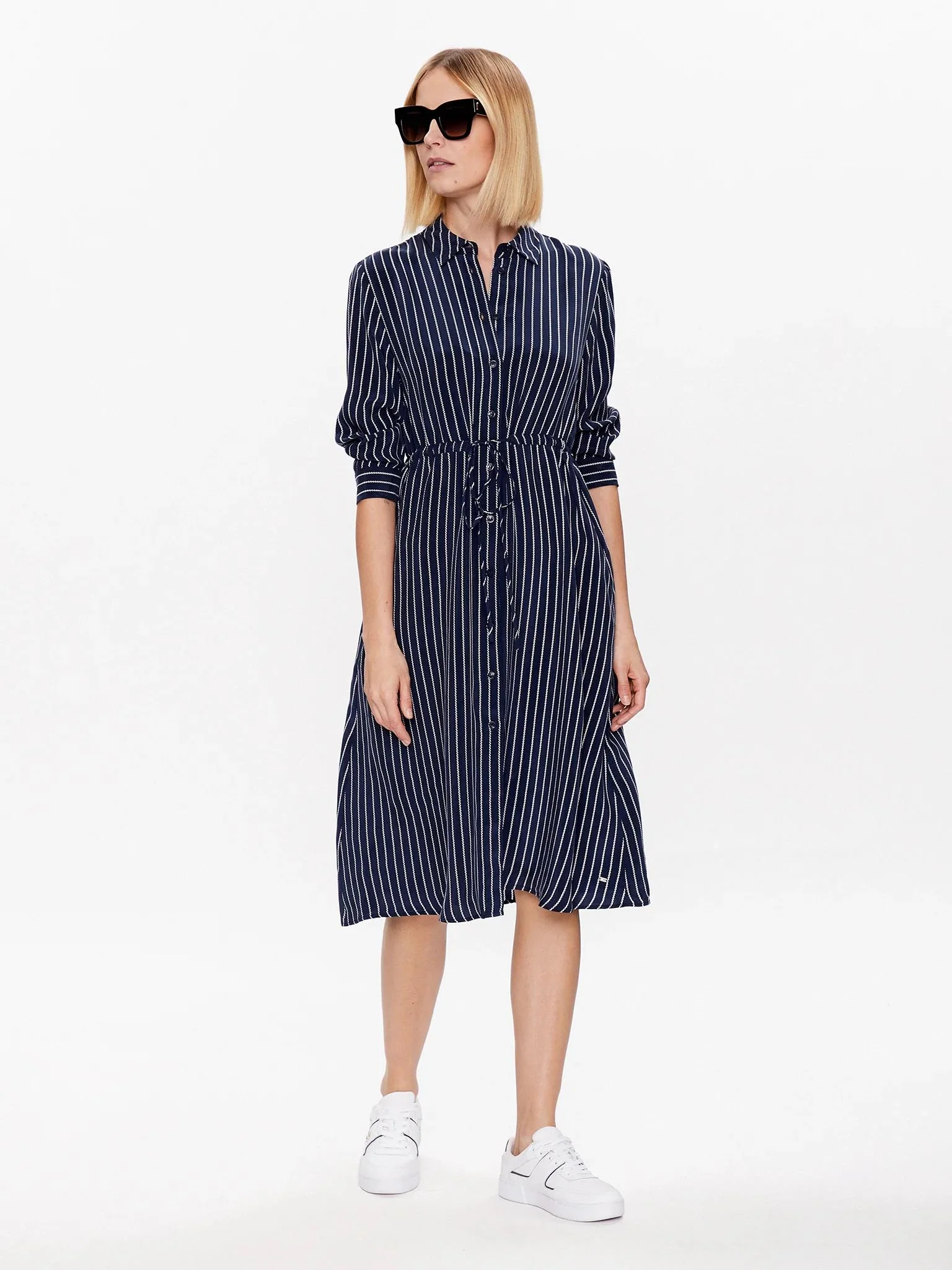 Tommy Hilfiger - Stripe Midi Shirt Dress Regular Fit - Image 9