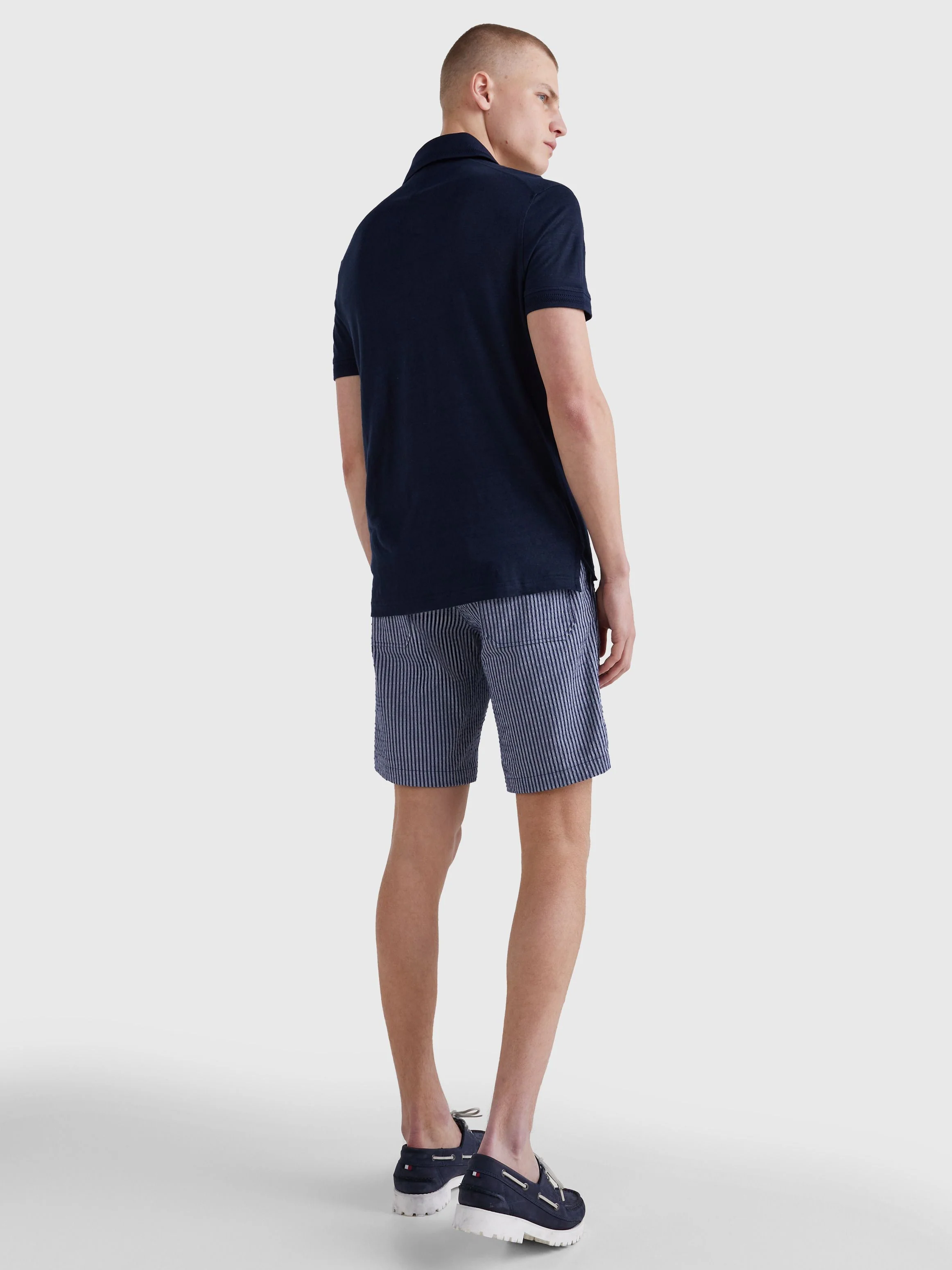 Tommy Hilfiger - Men's Premium Linen Slim Fit Polo - Image 10