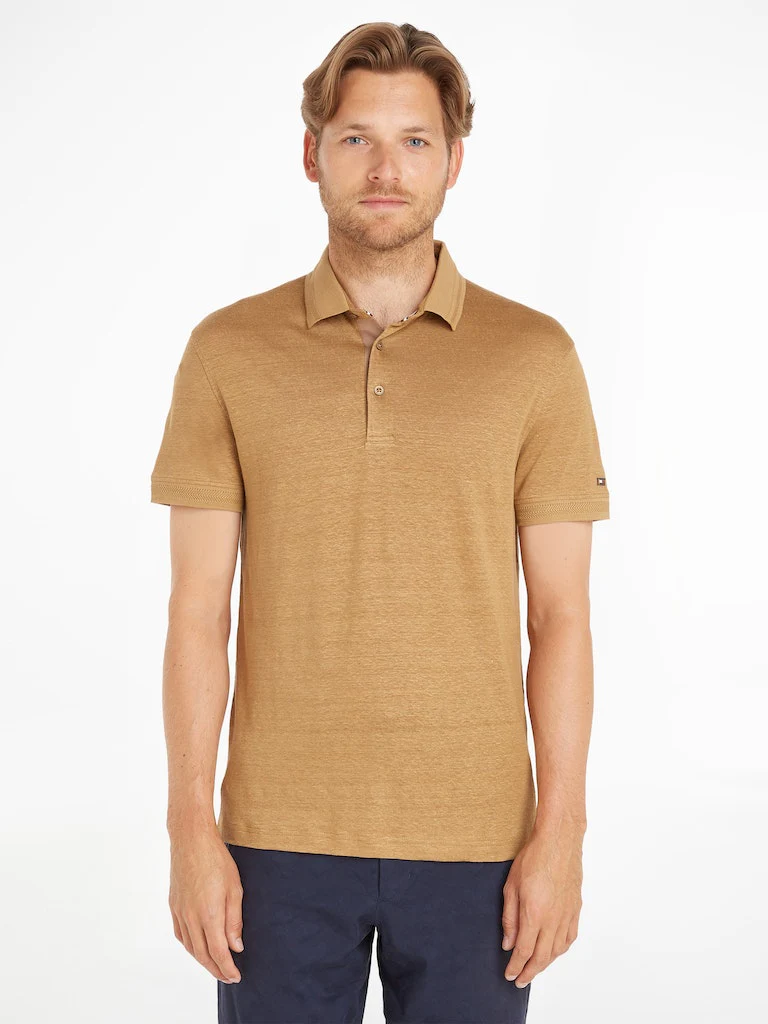 Tommy Hilfiger - Men's Premium Linen Slim Fit Polo - Image 4