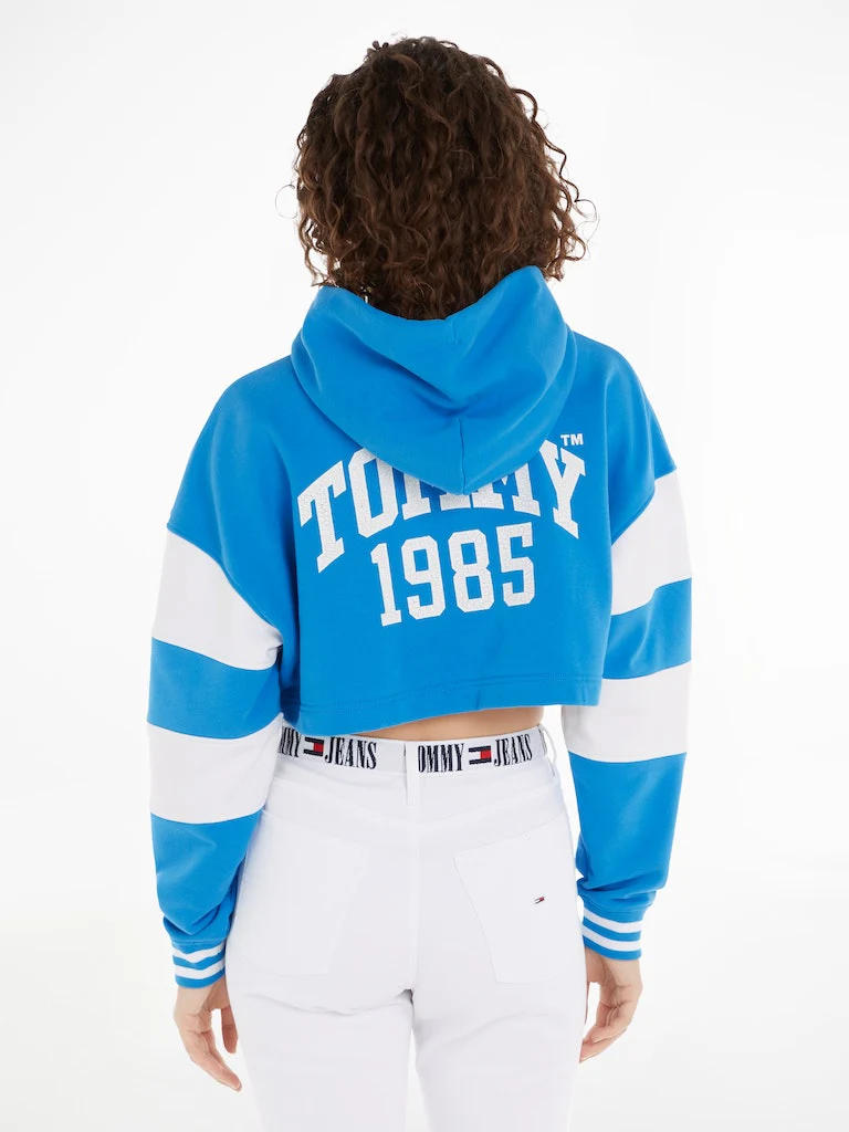 Tommy Hilfiger Jeans - Colour Blocked Cropped Hoodie - Image 3