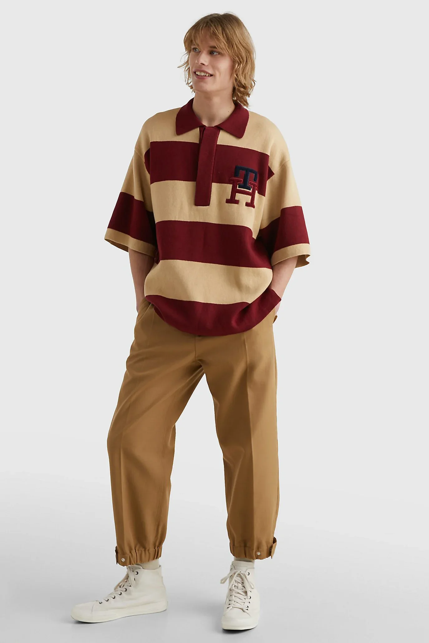 Tommy Hilfiger - Men's Crest Cuffed Chino Pants Regular Fit - Image 2