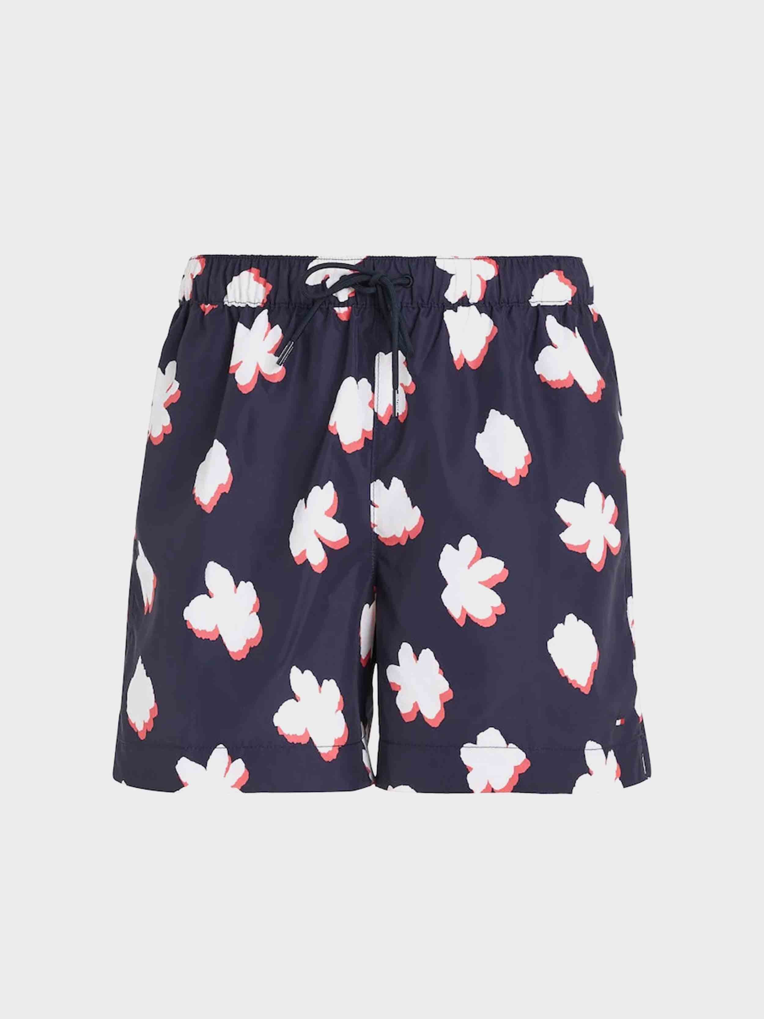 Tommy Hilfiger - Men's Medium Drawstring Printed Swim Shorts - Image 13