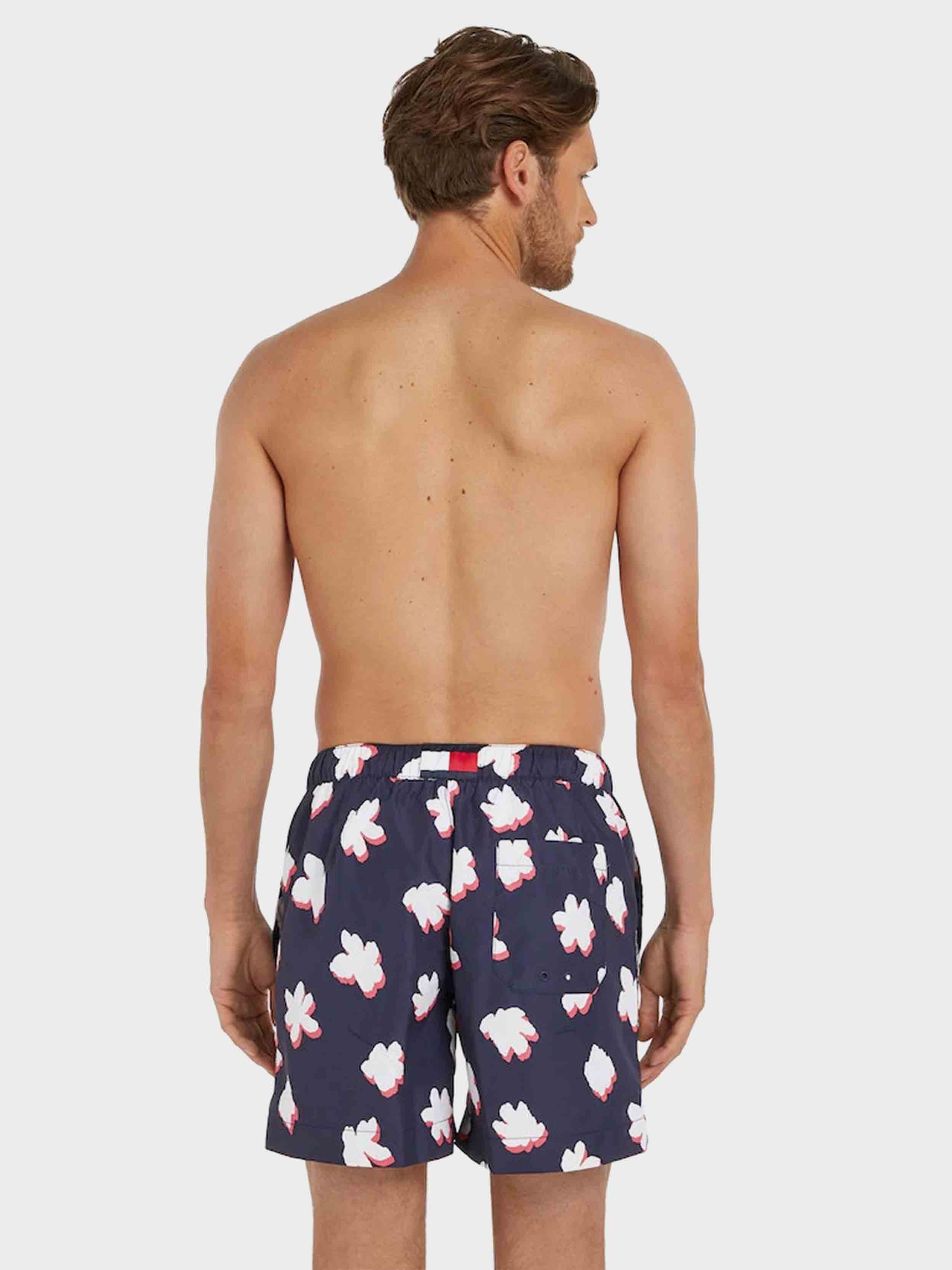 Tommy Hilfiger - Men's Medium Drawstring Printed Swim Shorts - Image 15
