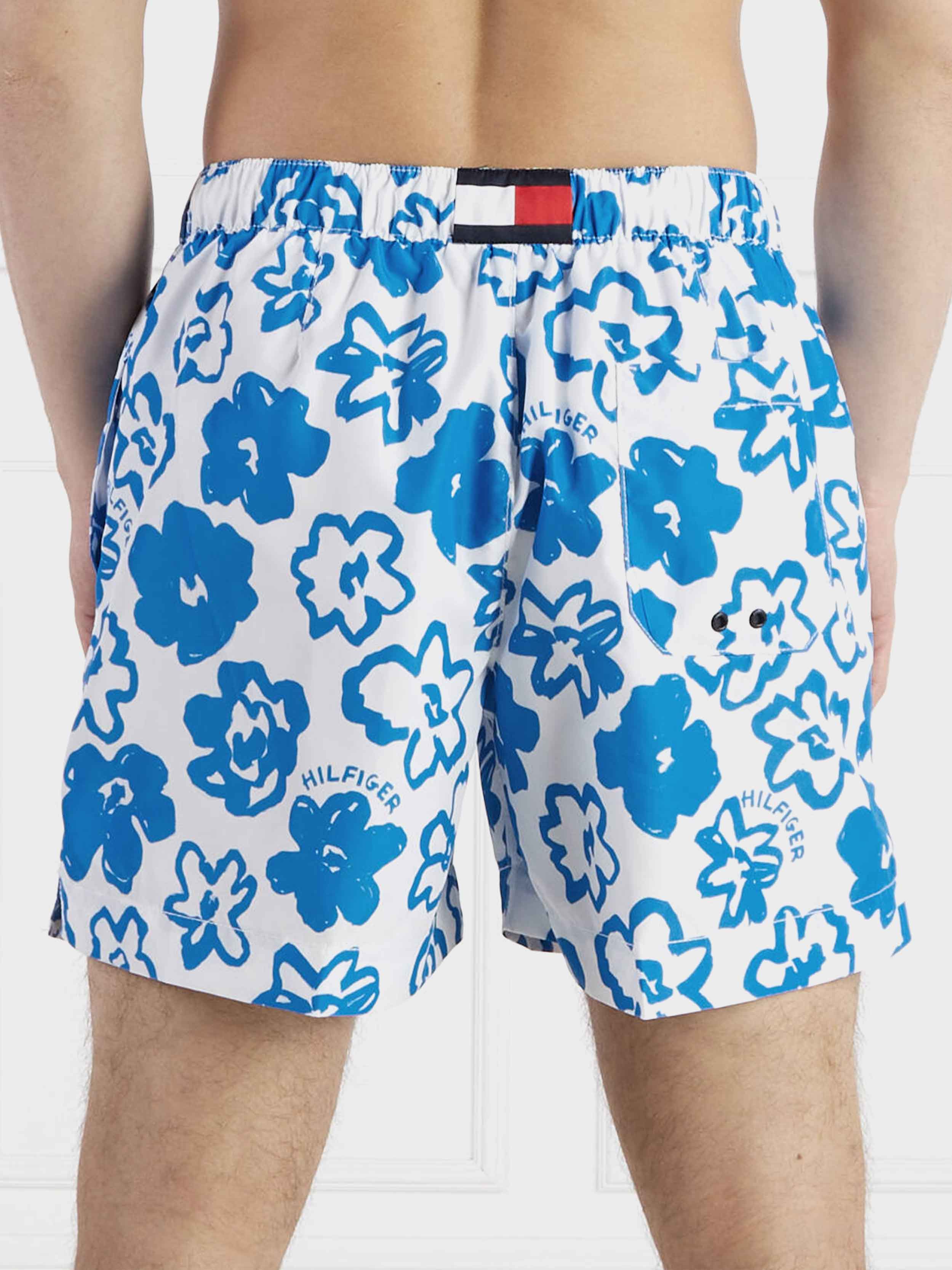 Tommy Hilfiger - Men's Medium Drawstring Printed Swim Shorts - Image 2