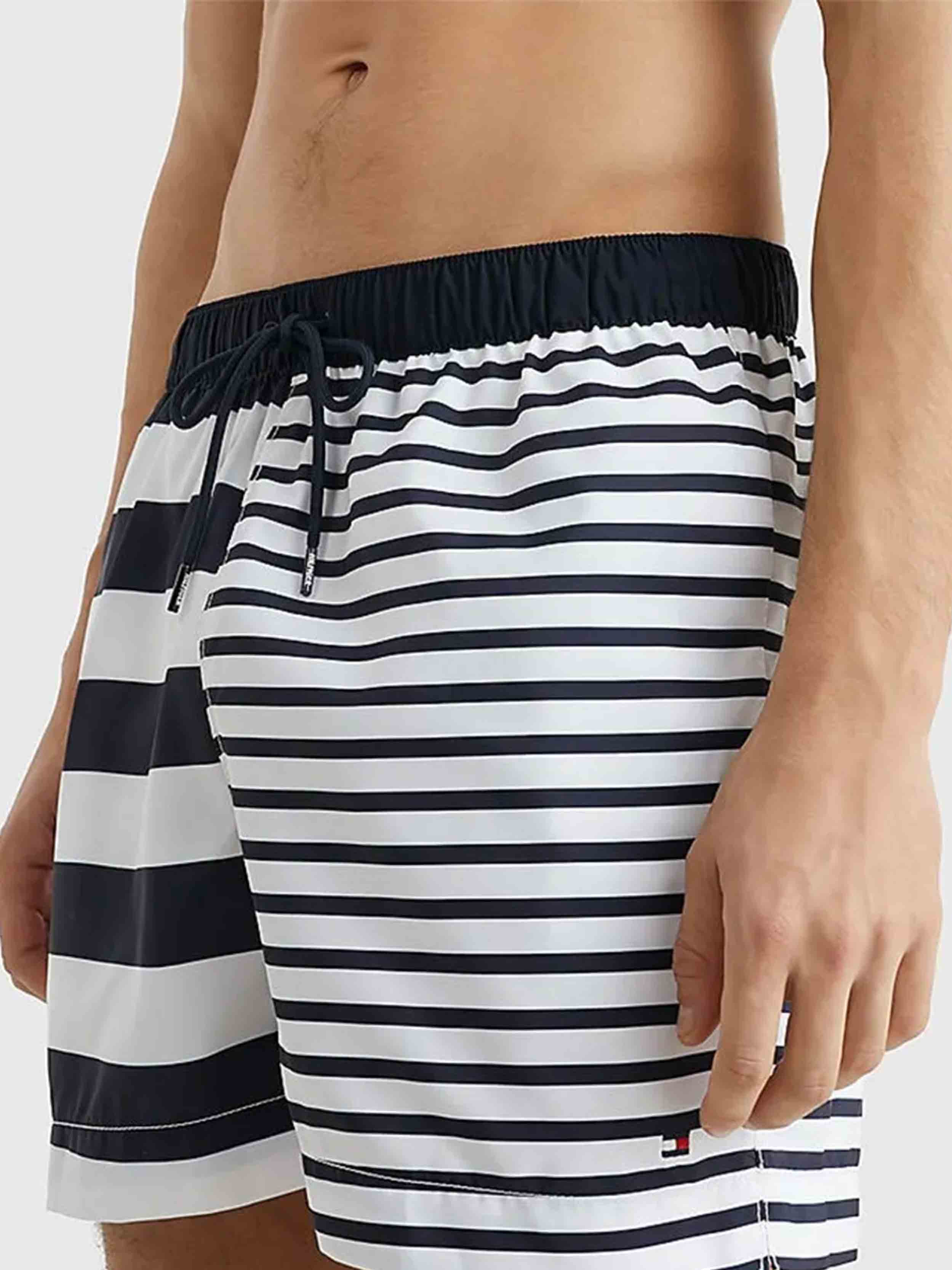 Tommy Hilfiger - Men's Medium Drawstring Printed Swim Shorts - Image 8