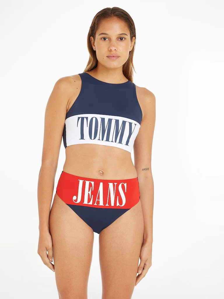 Tommy Hilfiger - Women's High Neck Cropped Bikini Top - Image 3