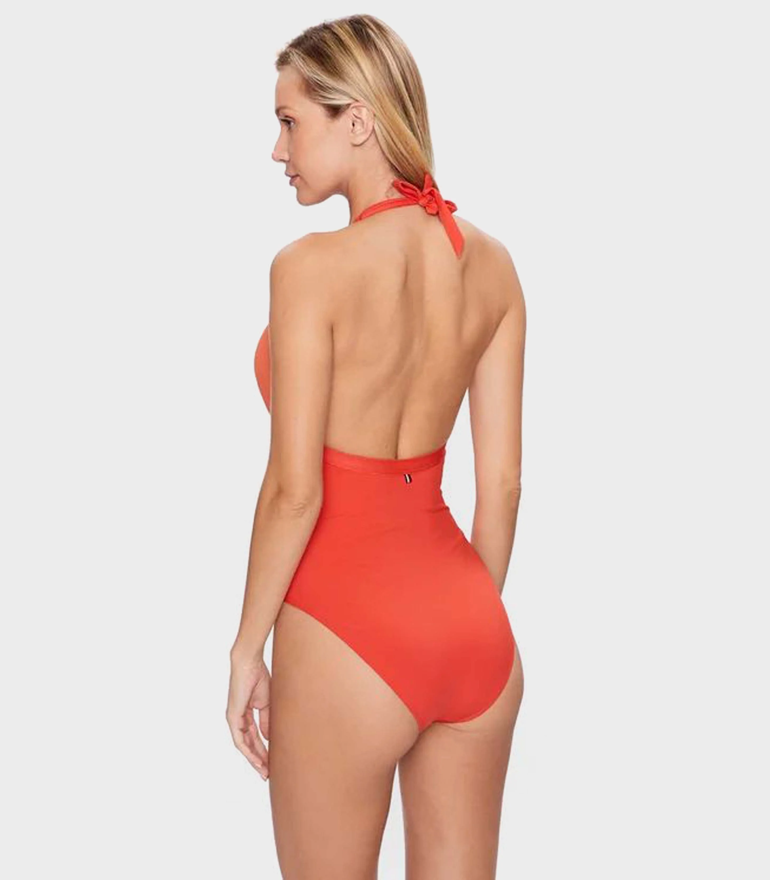 Tommy Hilfiger - Women's Halter One Piece Ripped Swimsuit - Image 6