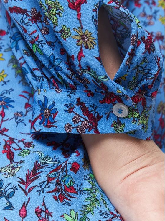 Tommy Hilfiger - Floral Print Regular Fit V-Neck Shirt - Image 4