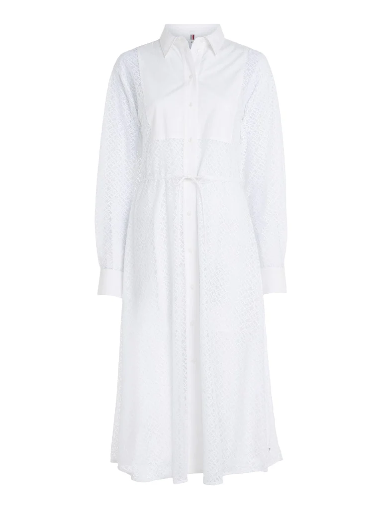 Tommy Hilfiger - Lace Midi Shirt Dress Regular Fit - Image 2