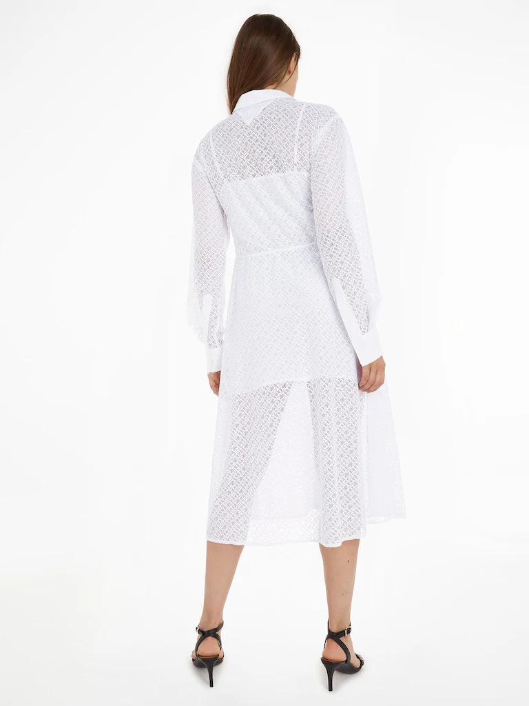 Tommy Hilfiger - Lace Midi Shirt Dress Regular Fit - Image 4