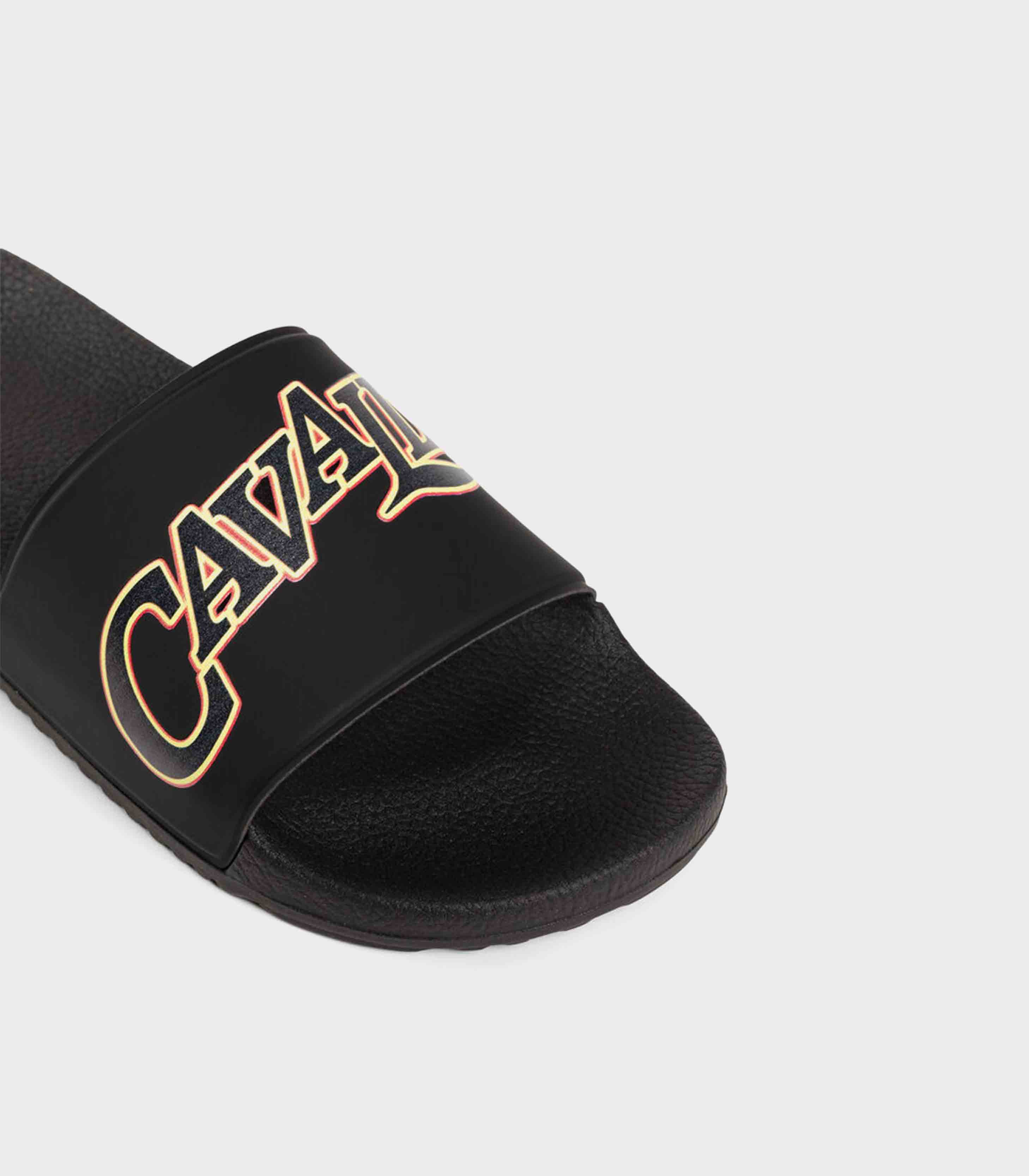 Roberto Cavalli - Men's Logo-Print Slides - Image 5
