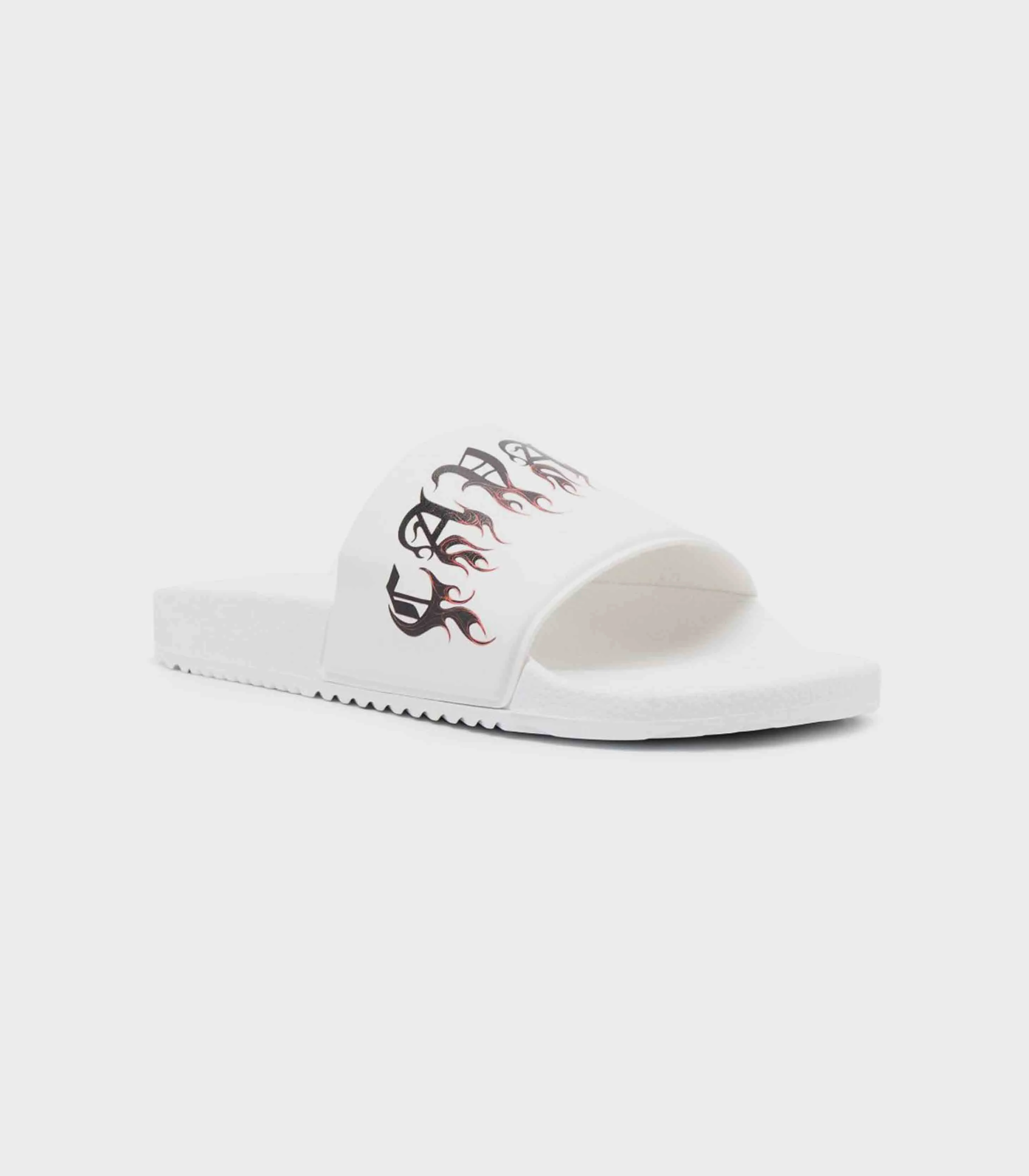 Roberto Cavalli - Men's Gothic Logo-Print Slides - Image 6