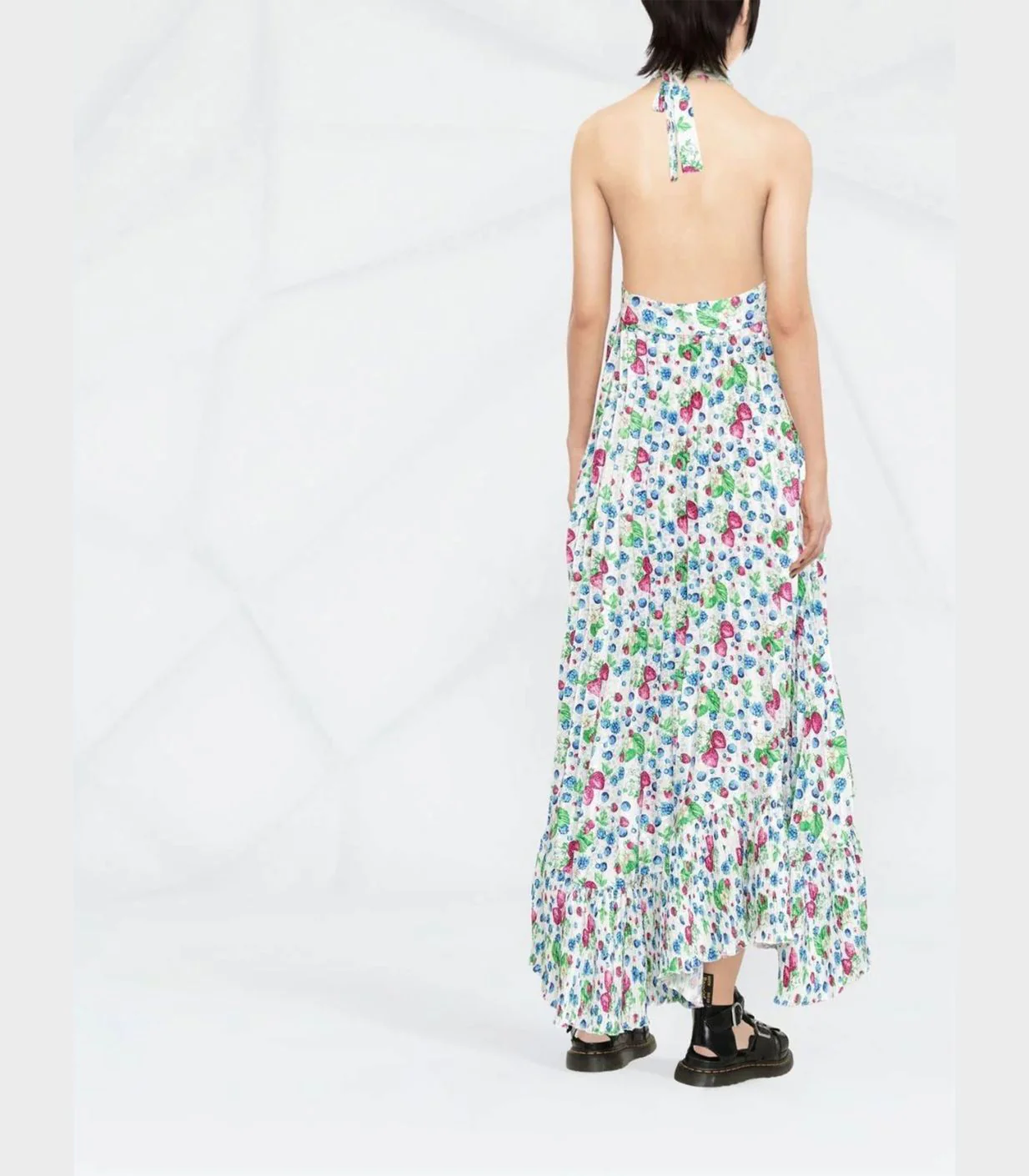 MSGM - Amazing Berries Halterneck Dress - Image 3