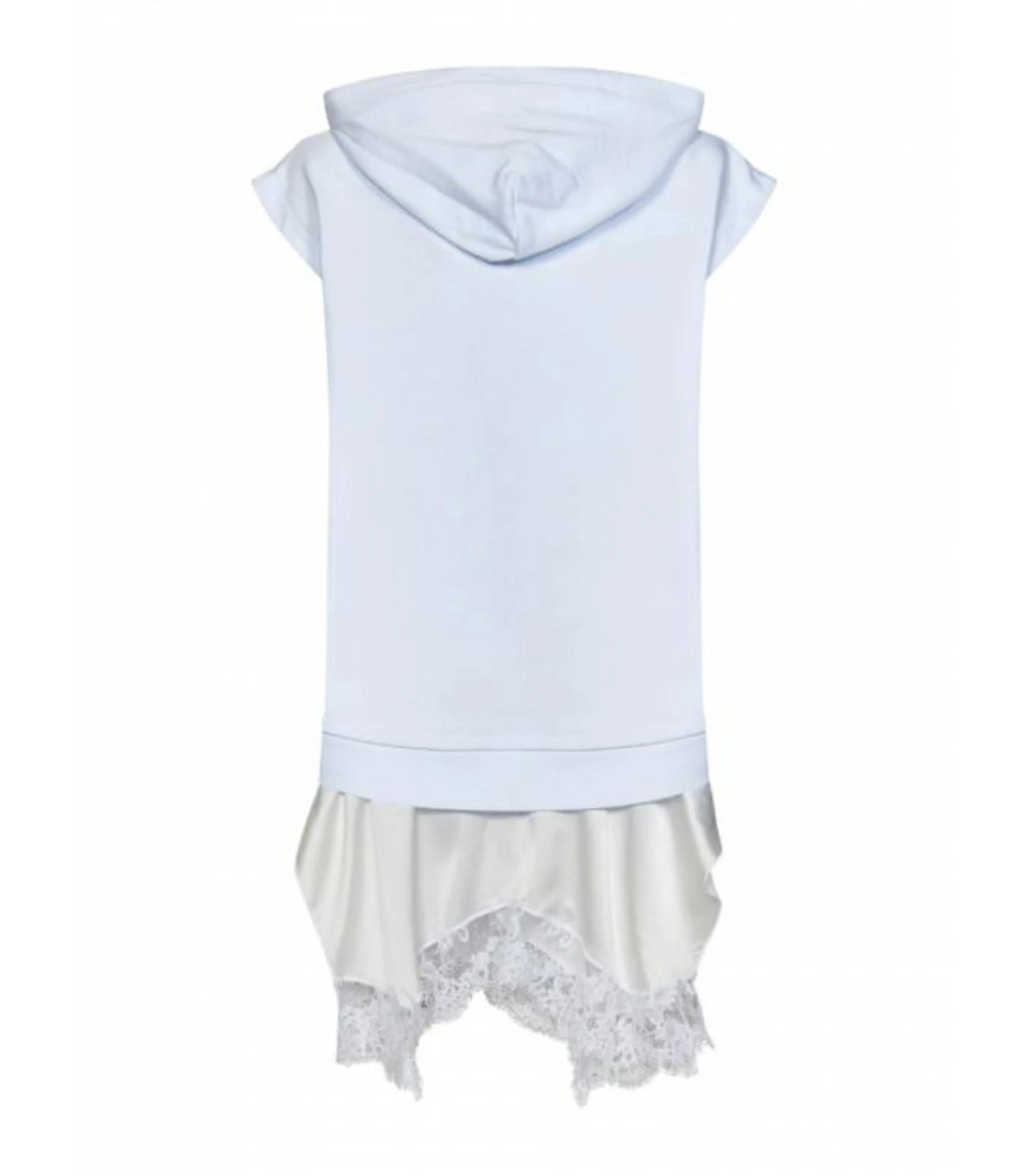MSGM - Logo Print Lace Trim Minidress - Image 7