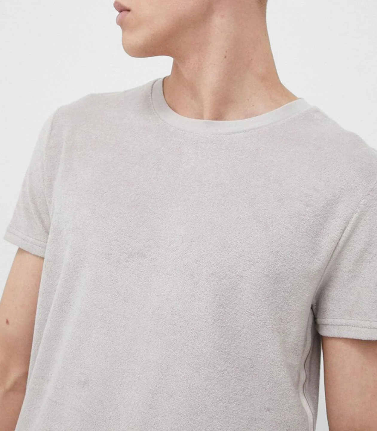 Calvin Klein - Men's Core Logo Tape Crew Neck Towelling Tshirt Normal Fit - Image 3