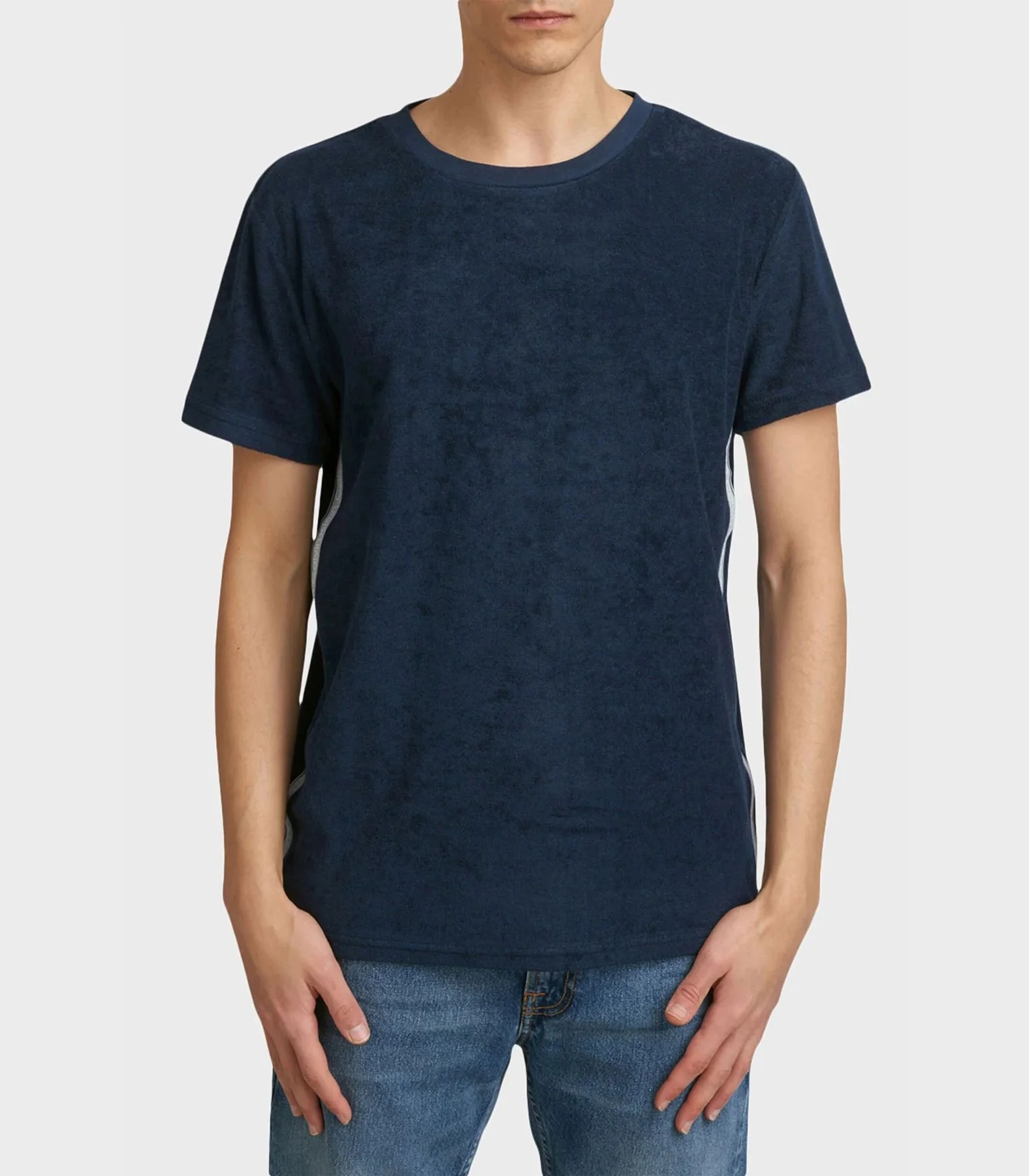 Calvin Klein - Men's Core Logo Tape Crew Neck Towelling Tshirt Normal Fit - Image 4