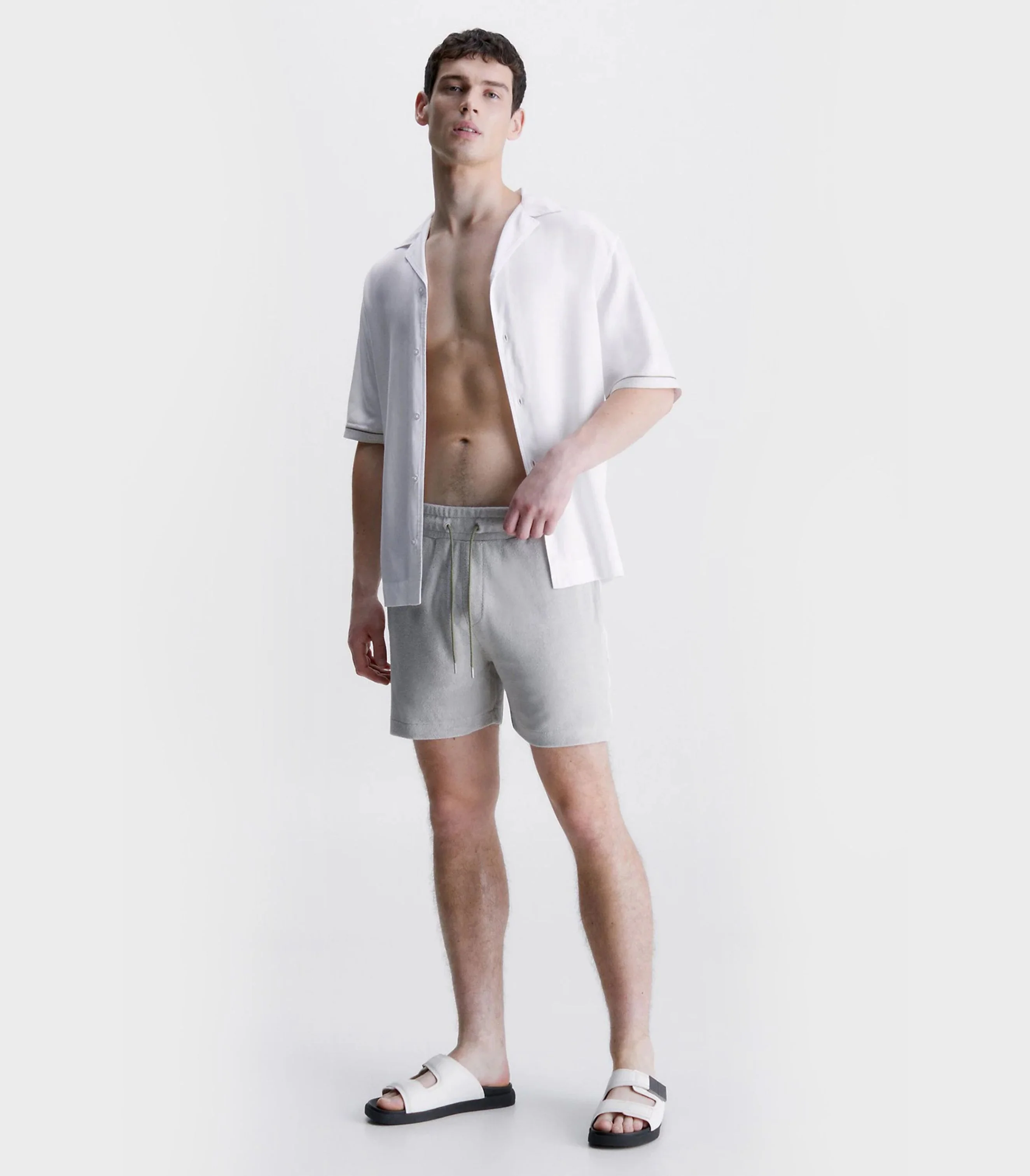 Calvin Klein - Men's Core Logo Tape Towelling Shorts - Image 2