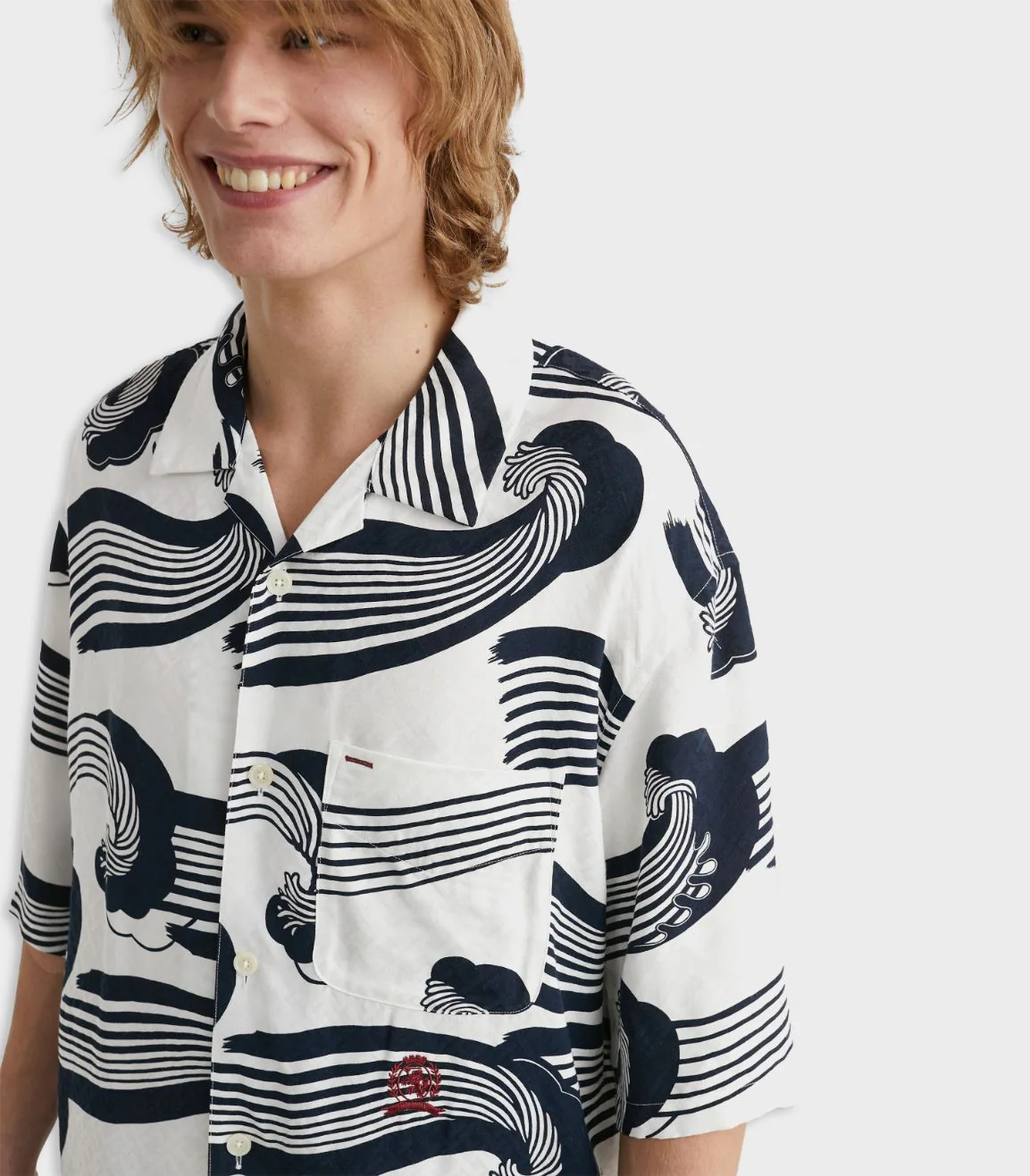 Tommy hilfiger - Men's Wave Jacquard Crest Short Sleeve Shirt - Image 7