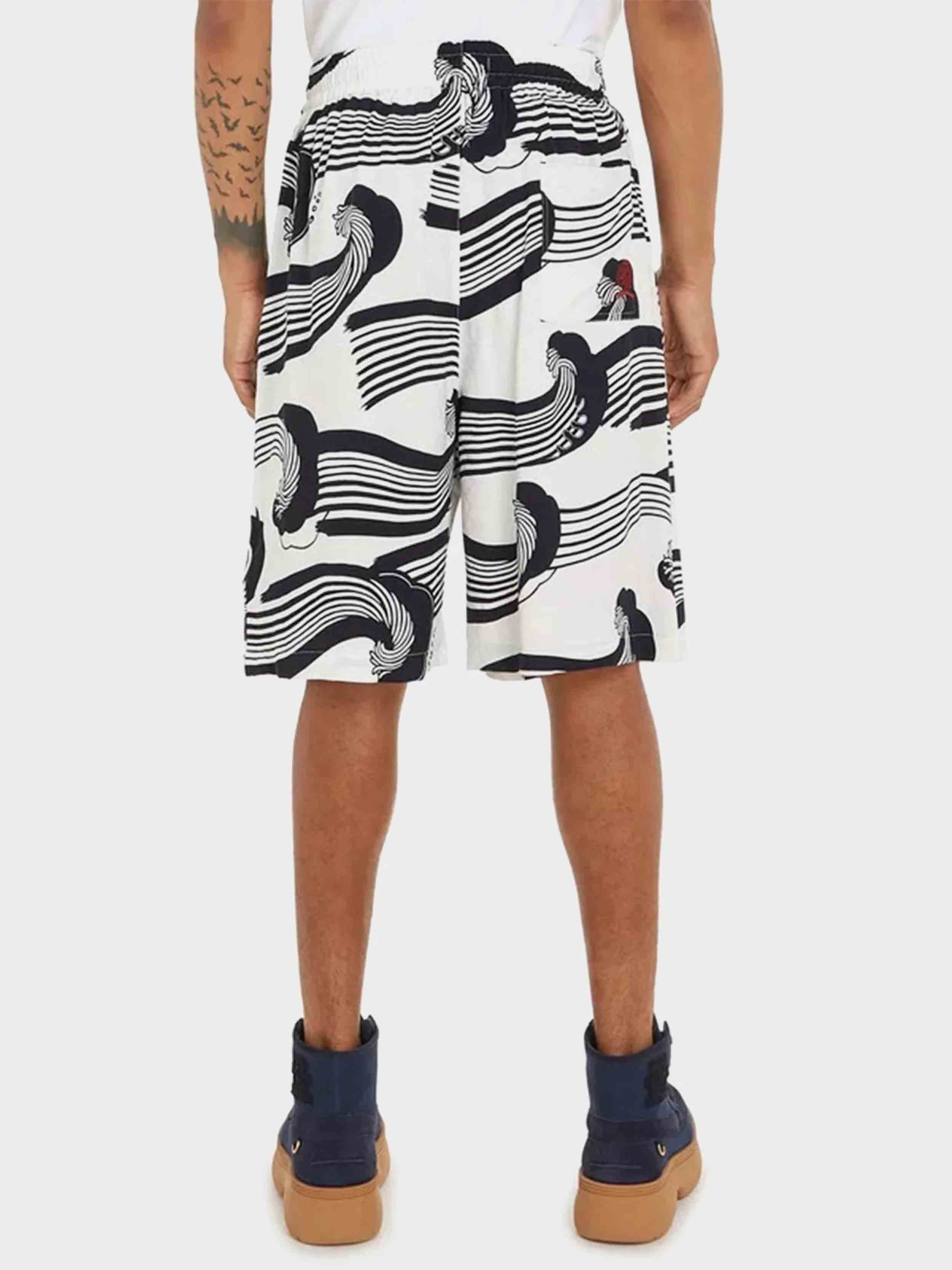 Tommy Hilfiger - Men's Wave Jacquard Crest Drawstring Regular Fit Shorts - Image 3