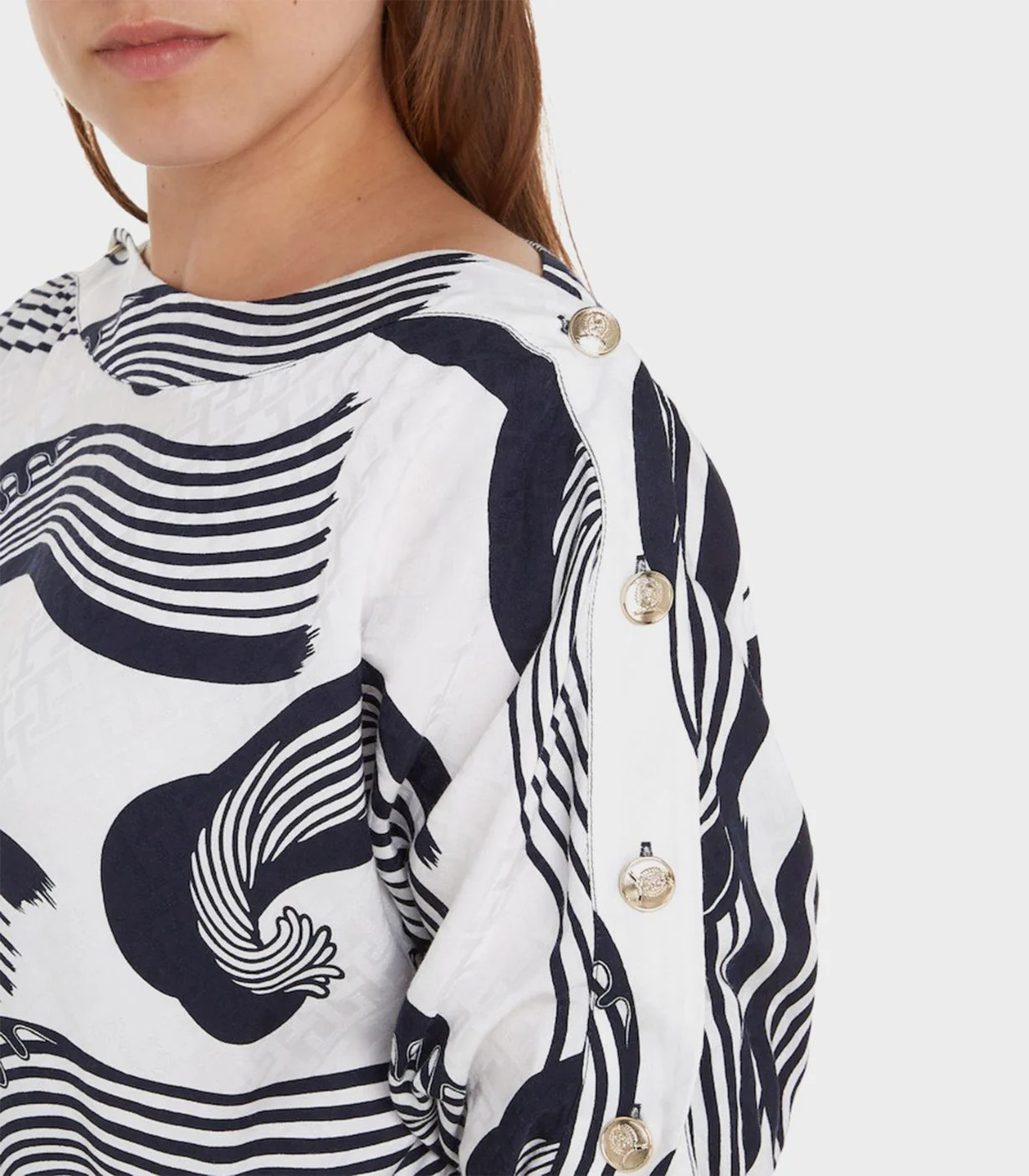 Tommy hilfiger - thl breton waveboat neck top relaxed fit - women - Image 5