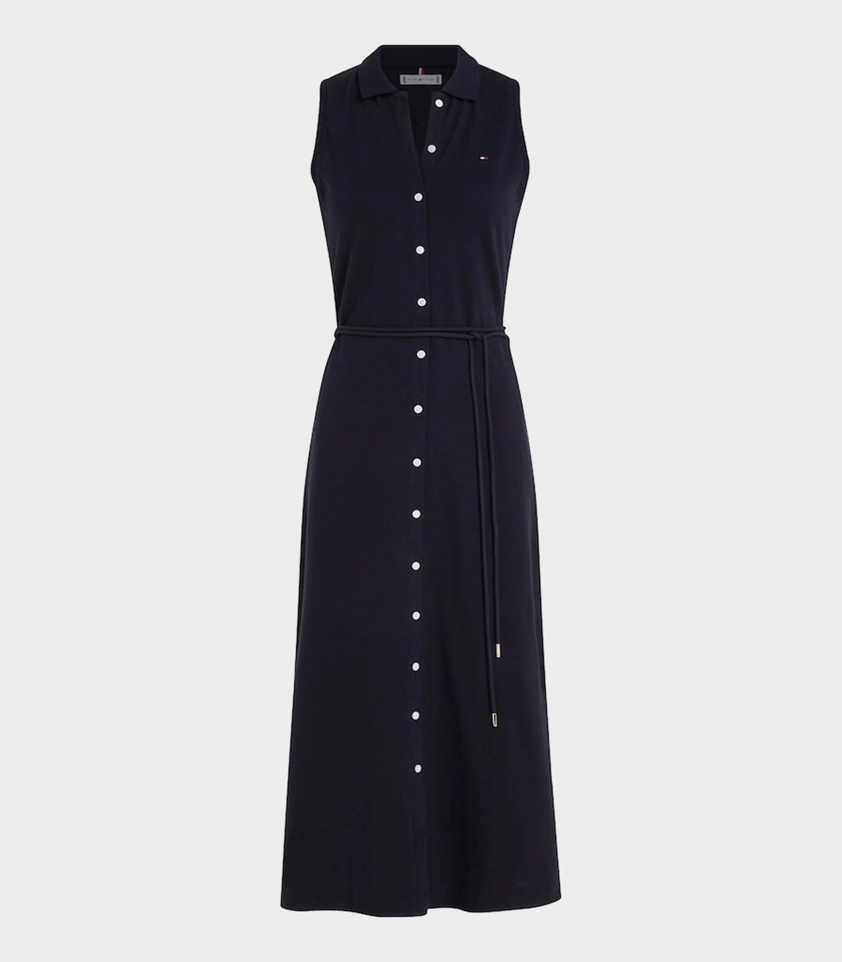Tommy hilfiger - sleeveless slim polo midi dress - women - Image 2
