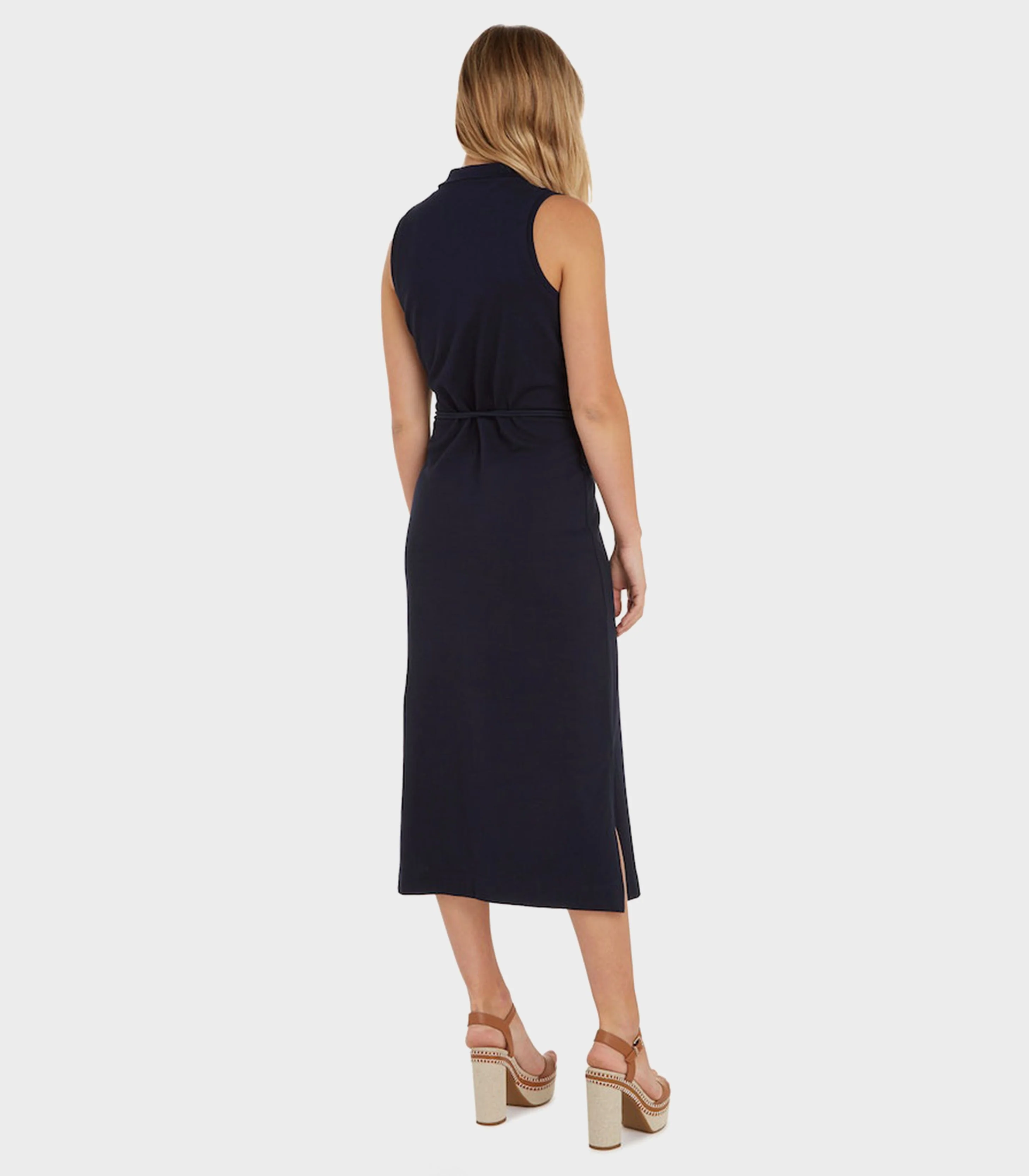Tommy hilfiger - sleeveless slim polo midi dress - women - Image 5